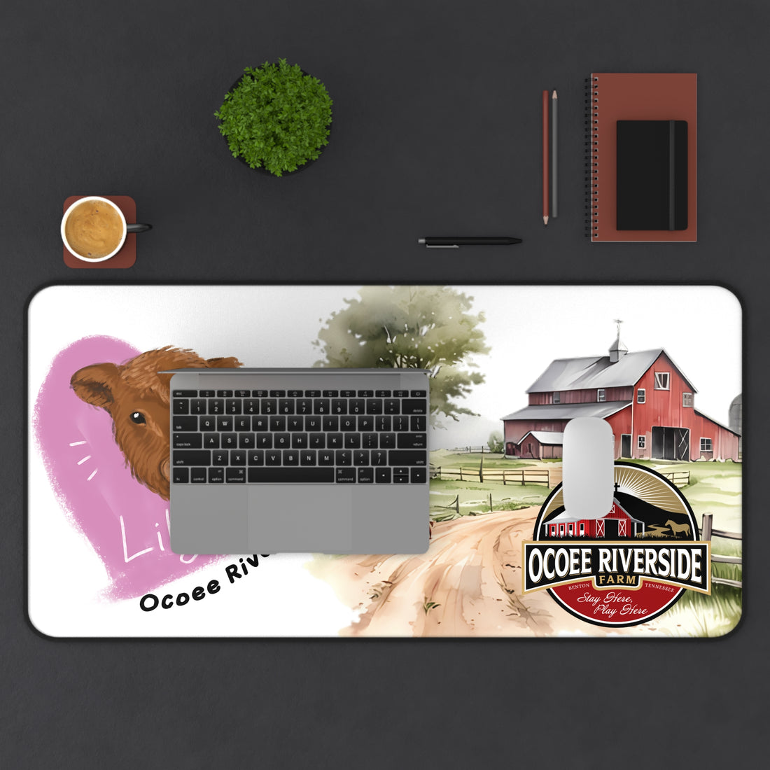 Animal Farm Custom Ocoee Riverside Farm Desk Mat Design
