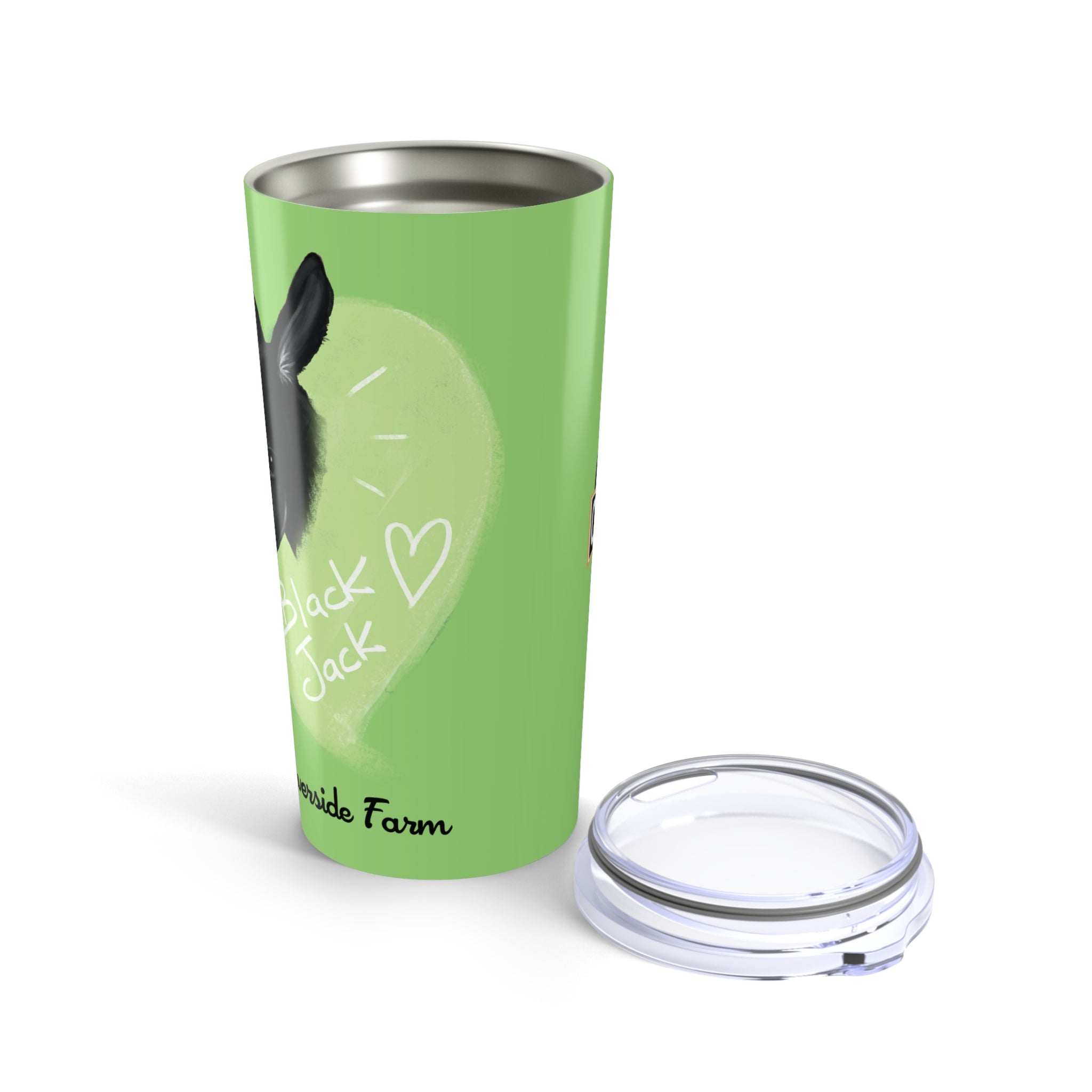 Custom 20oz Tumbler - Riverside Farm Donkey Design