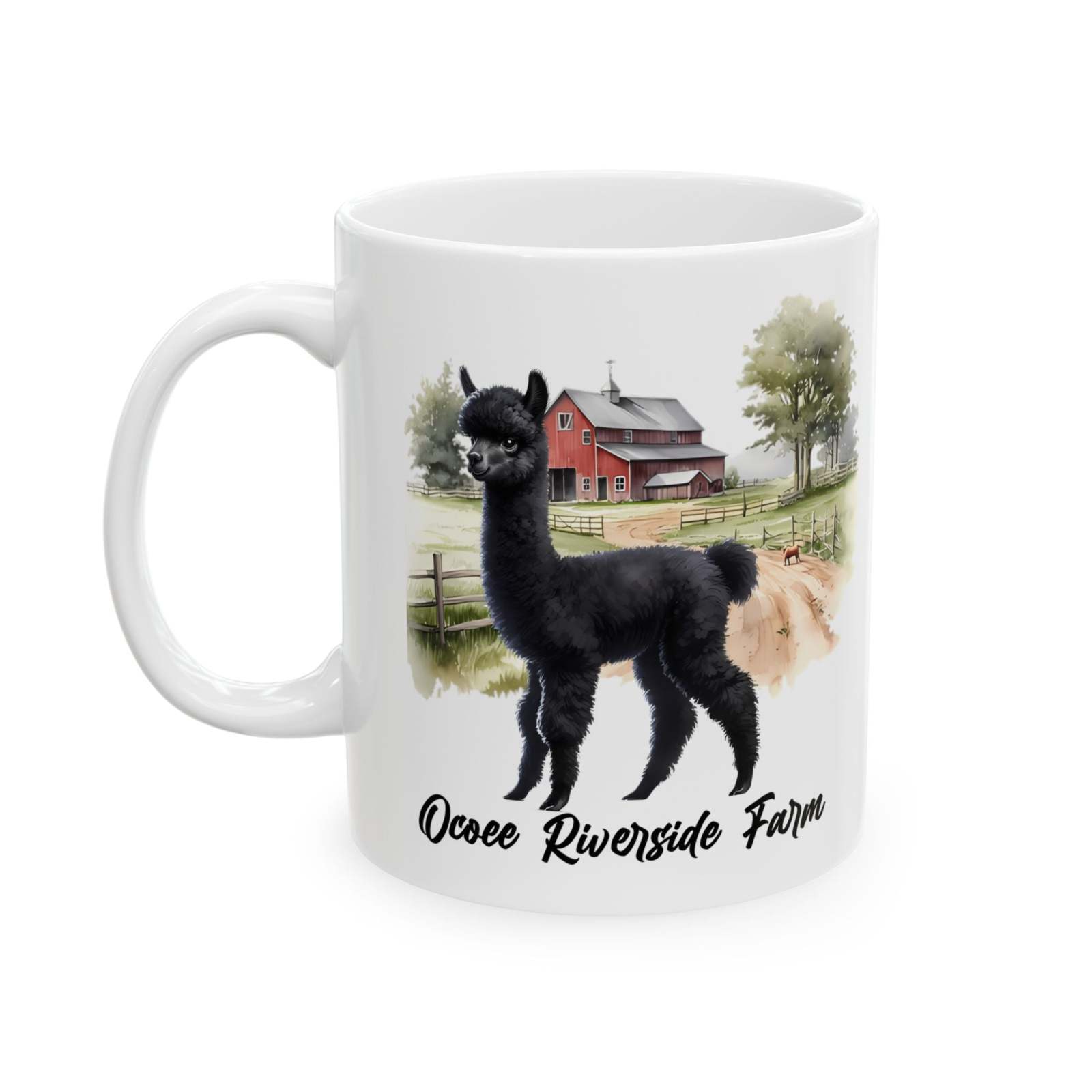 Llama Farmhouse Ceramic Mug