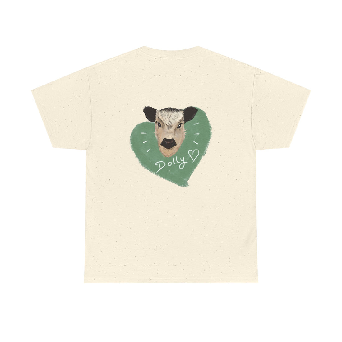 Dolly Cow Unisex Heavy Cotton Tee - Cute Farm Animal Graphic T-Shirt