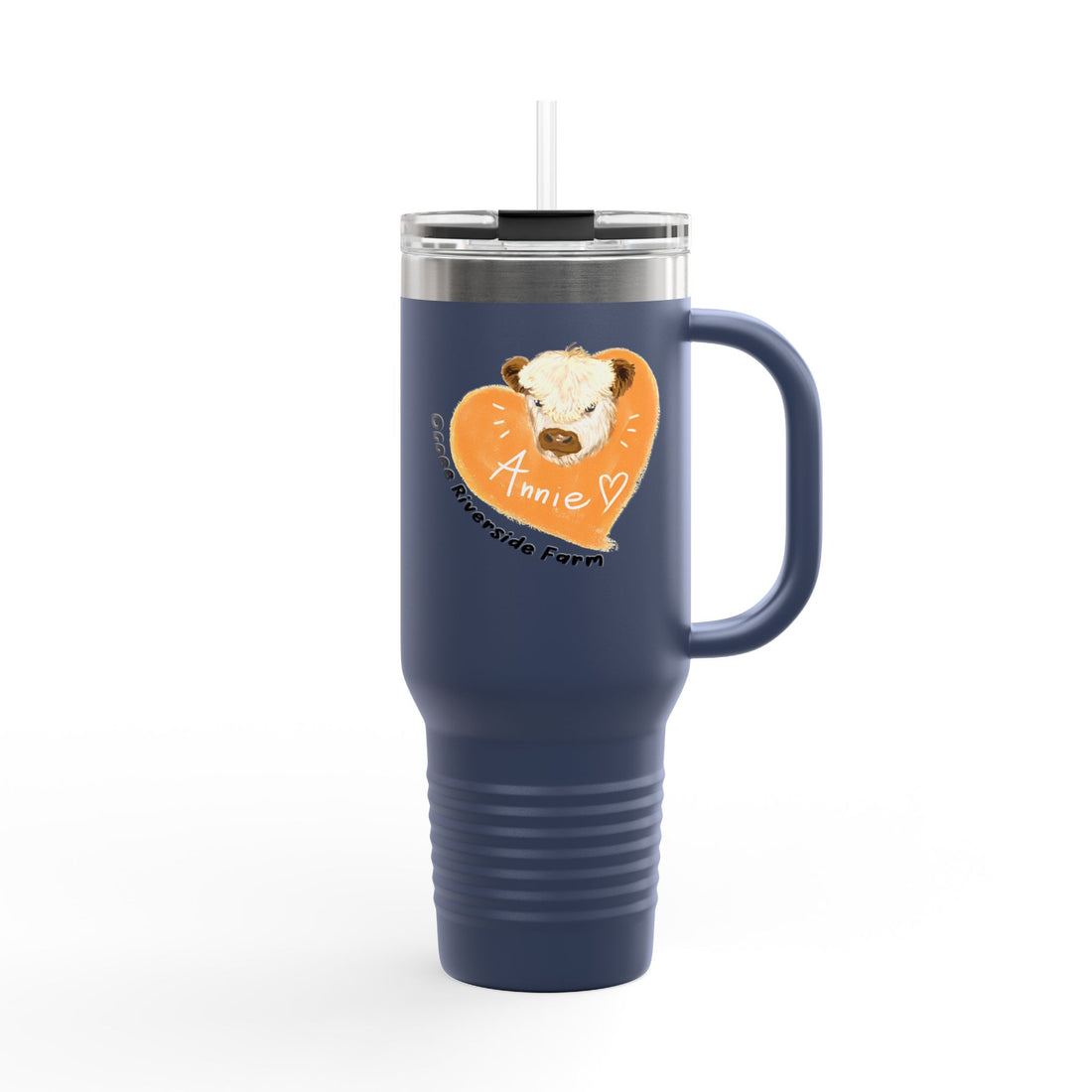 Cute Cow Insulated Travel Mug - 40oz - Perfect for Adventure Lovers!