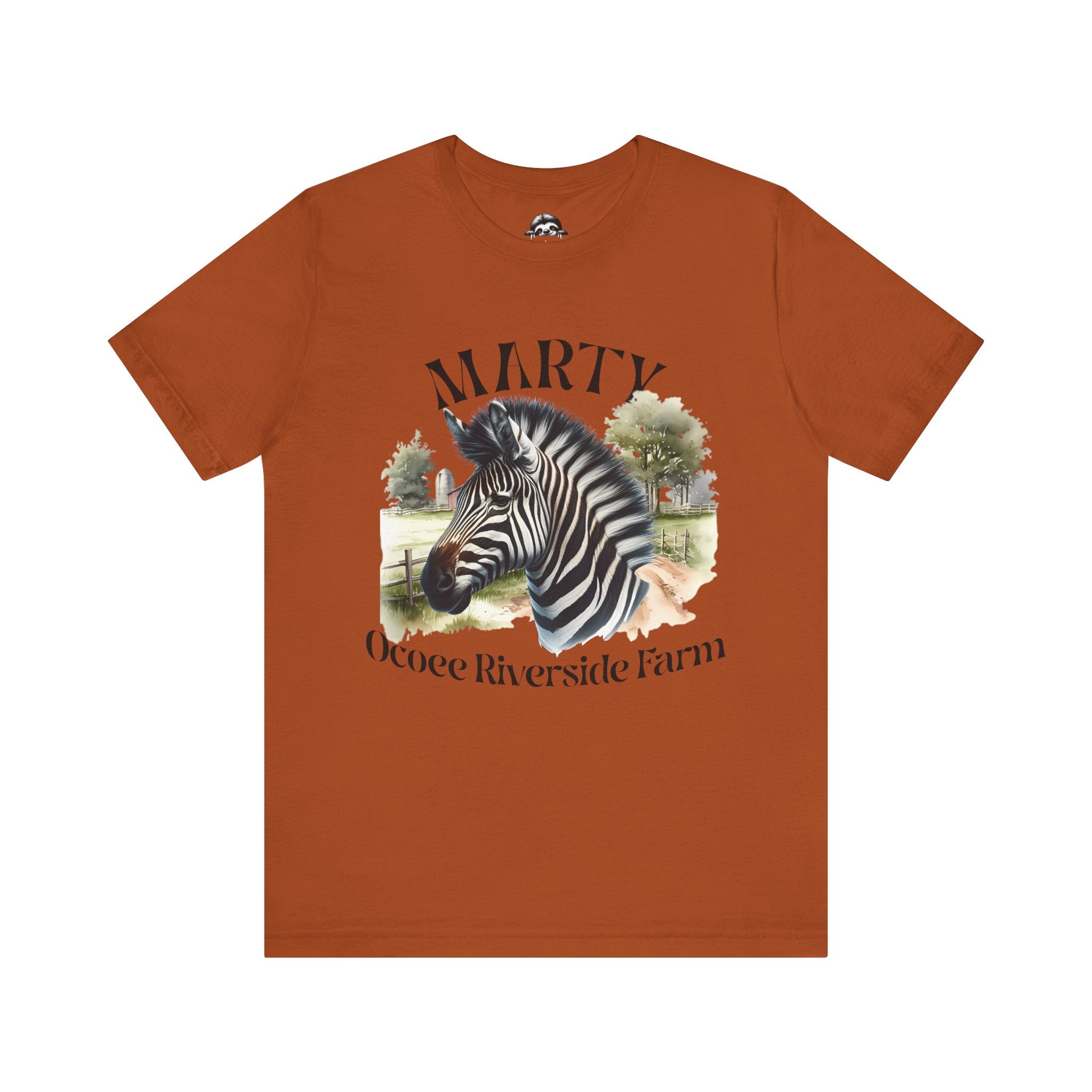 Marty Zebra Ocoee Farm Tee