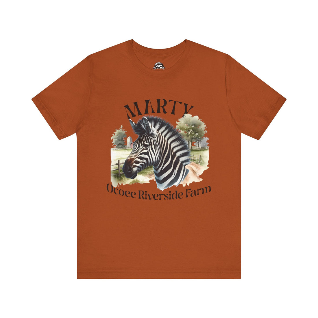 Marty Zebra Ocoee Farm Tee