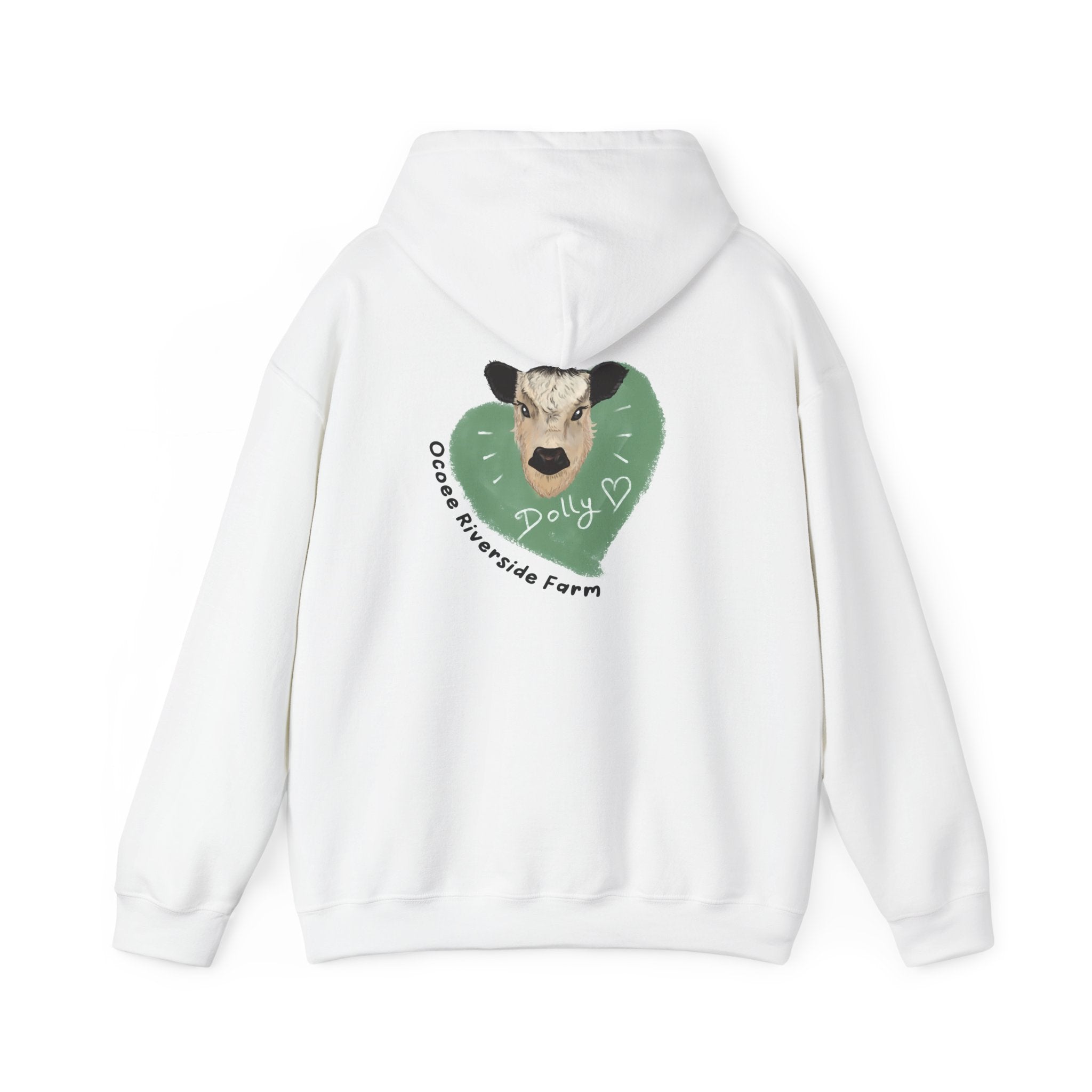 Dolly the Cow Unisex Hoodie - Cozy Riverside Farm Sweatshirt