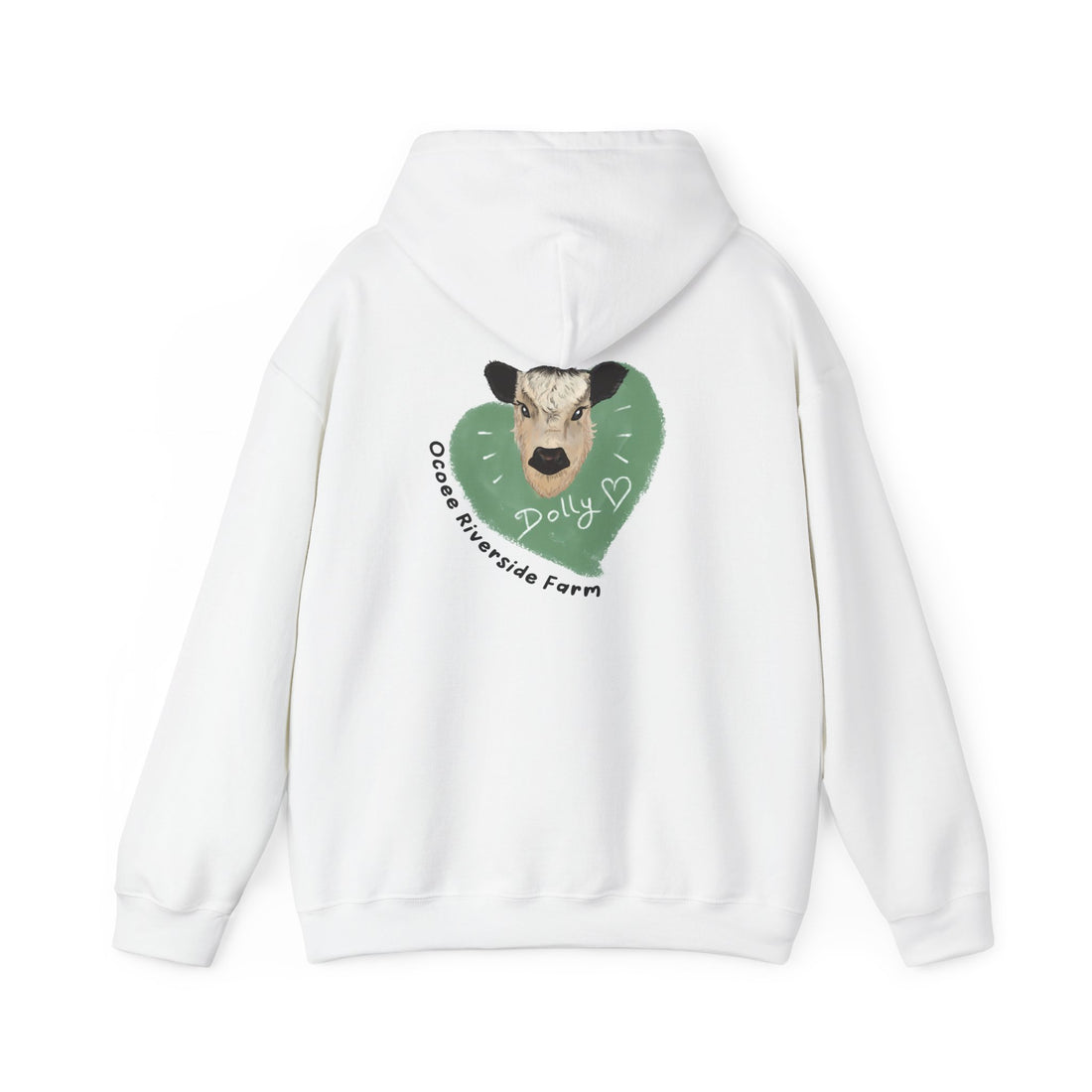 Dolly the Cow Unisex Hoodie - Cozy Riverside Farm Sweatshirt