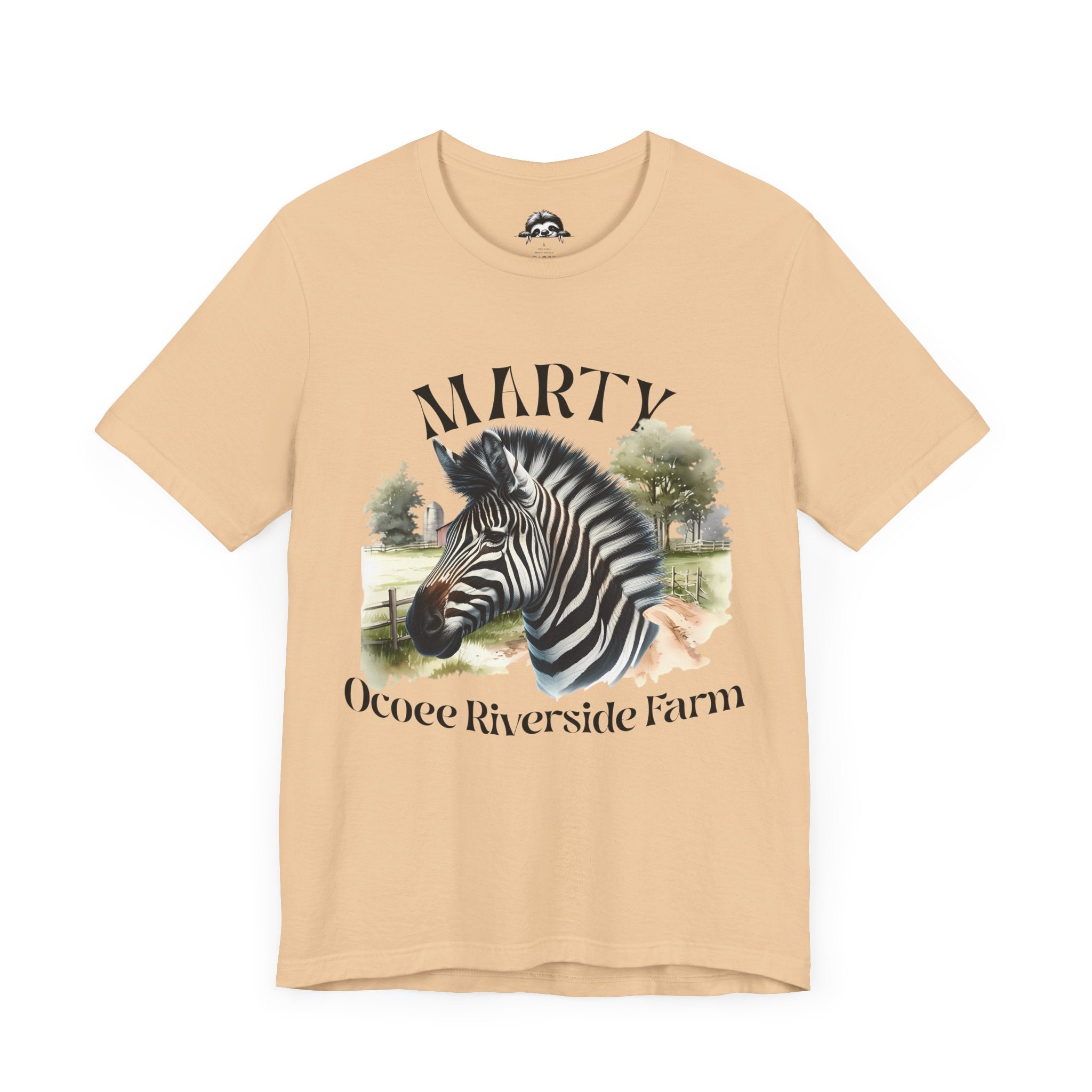 Marty Zebra Ocoee Farm Tee