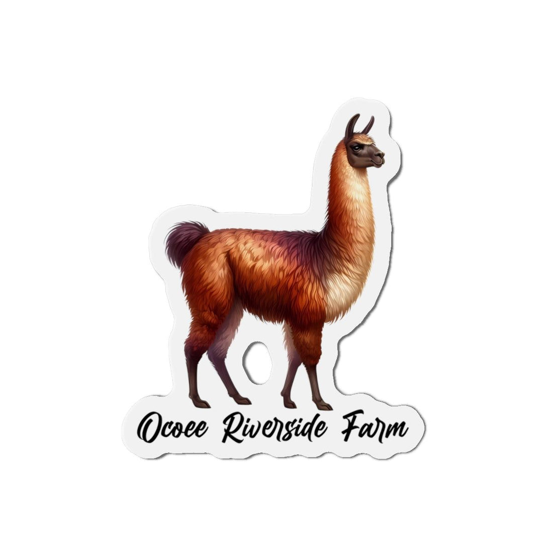 Llama Die-Cut Magnet