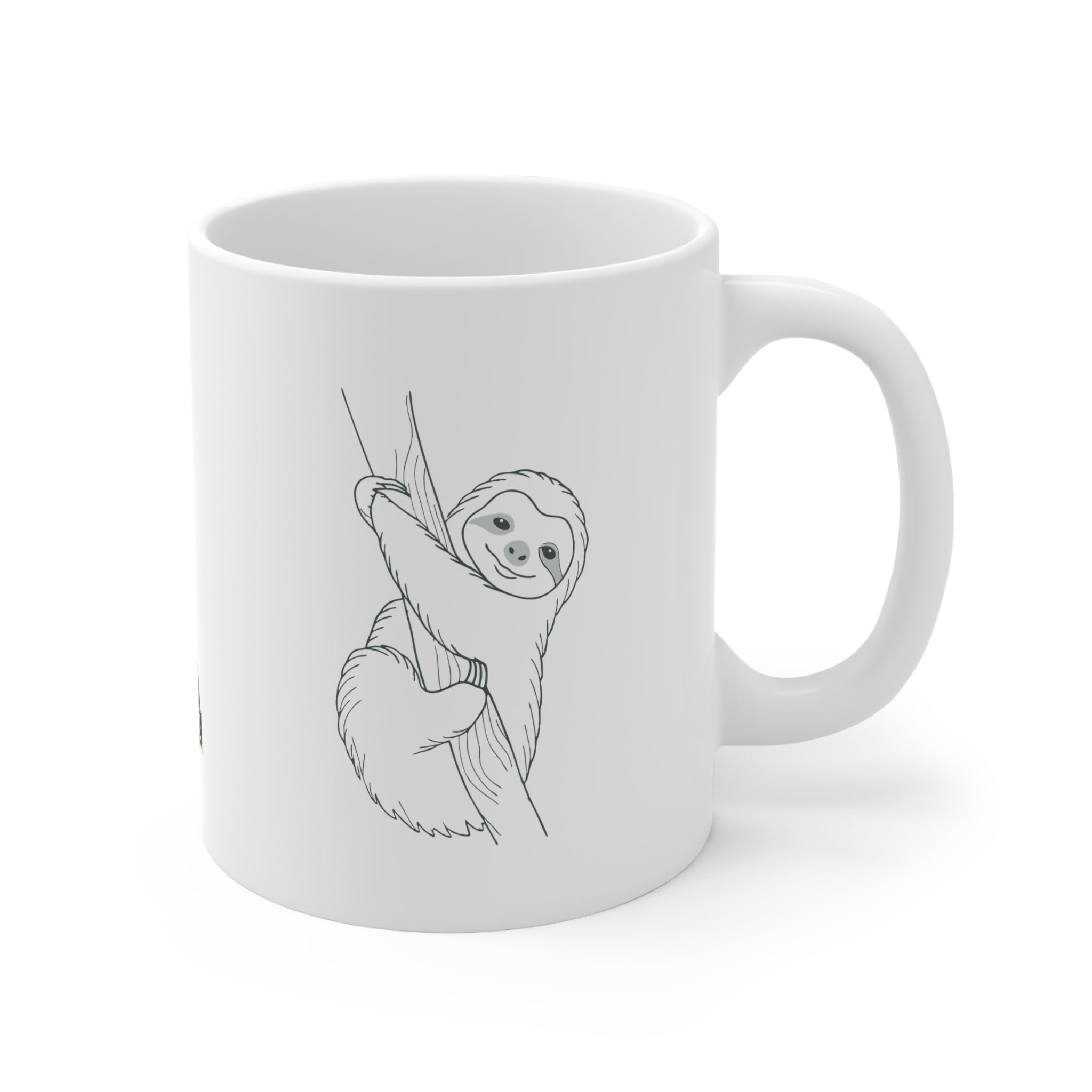 Ocoee Riverside Sloth Ceramic Coffee Cup - 11oz & 15oz