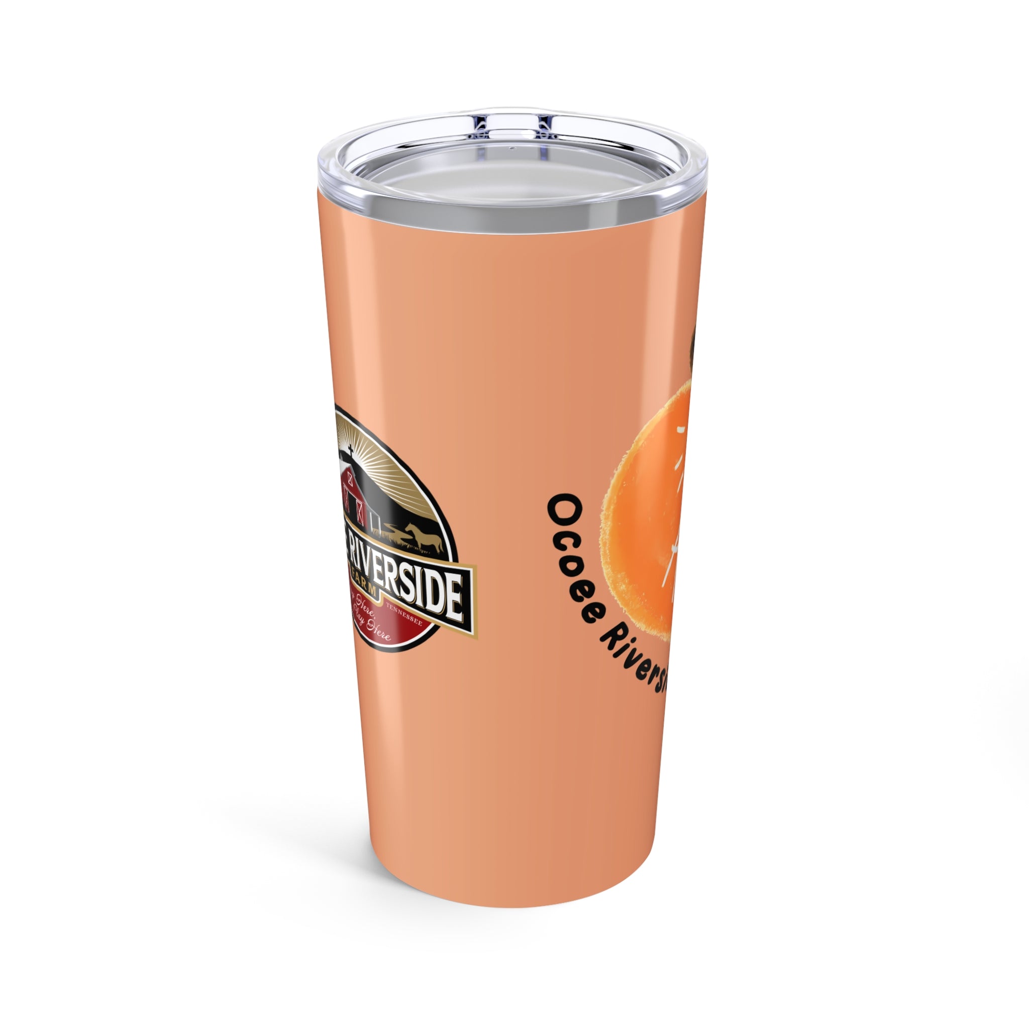 Custom 20oz Tumbler - Riverside Farm Cute Cow Design