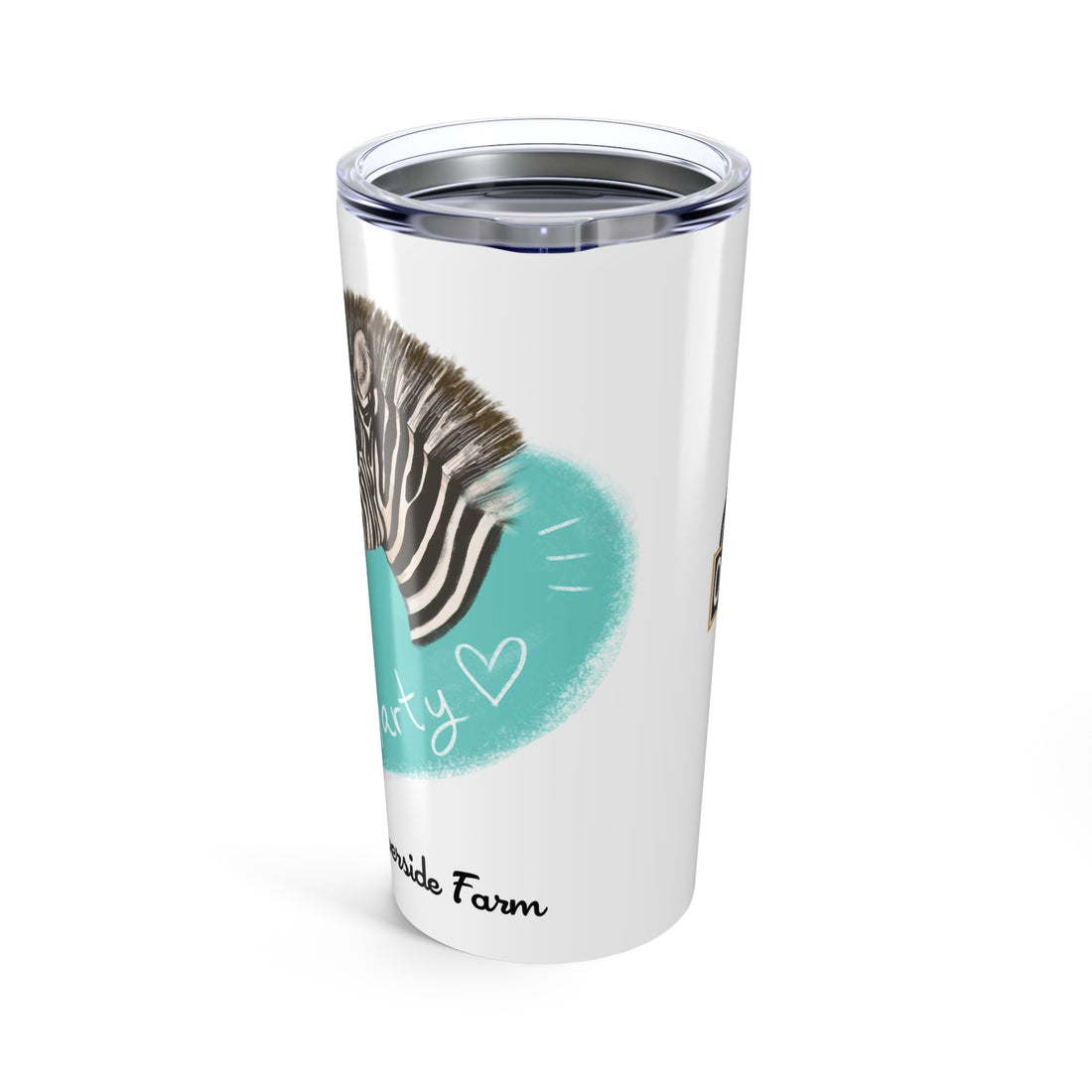 Custom 20oz Tumbler - Riverside Farm Zebra Design