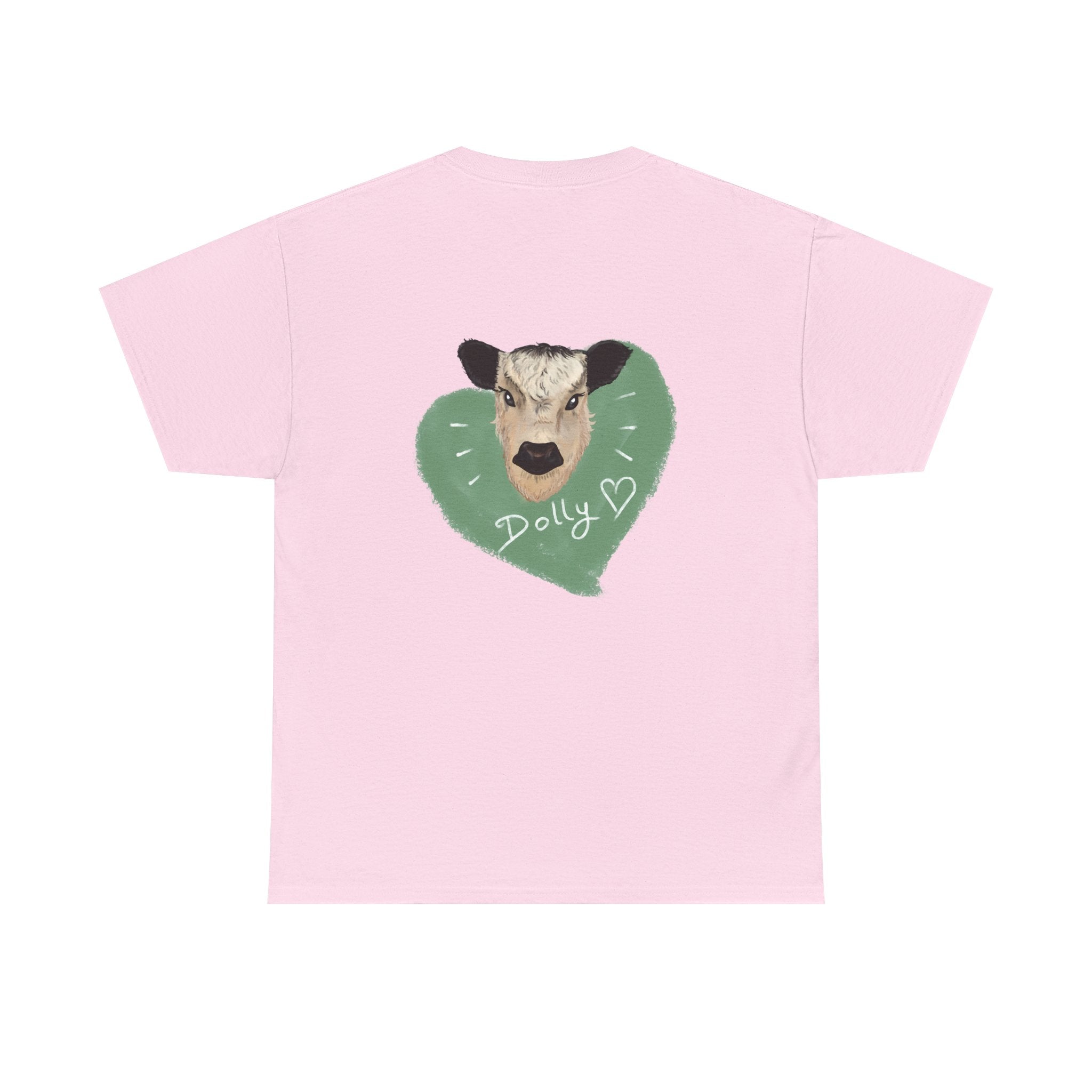 Dolly Cow Unisex Heavy Cotton Tee - Cute Farm Animal Graphic T-Shirt