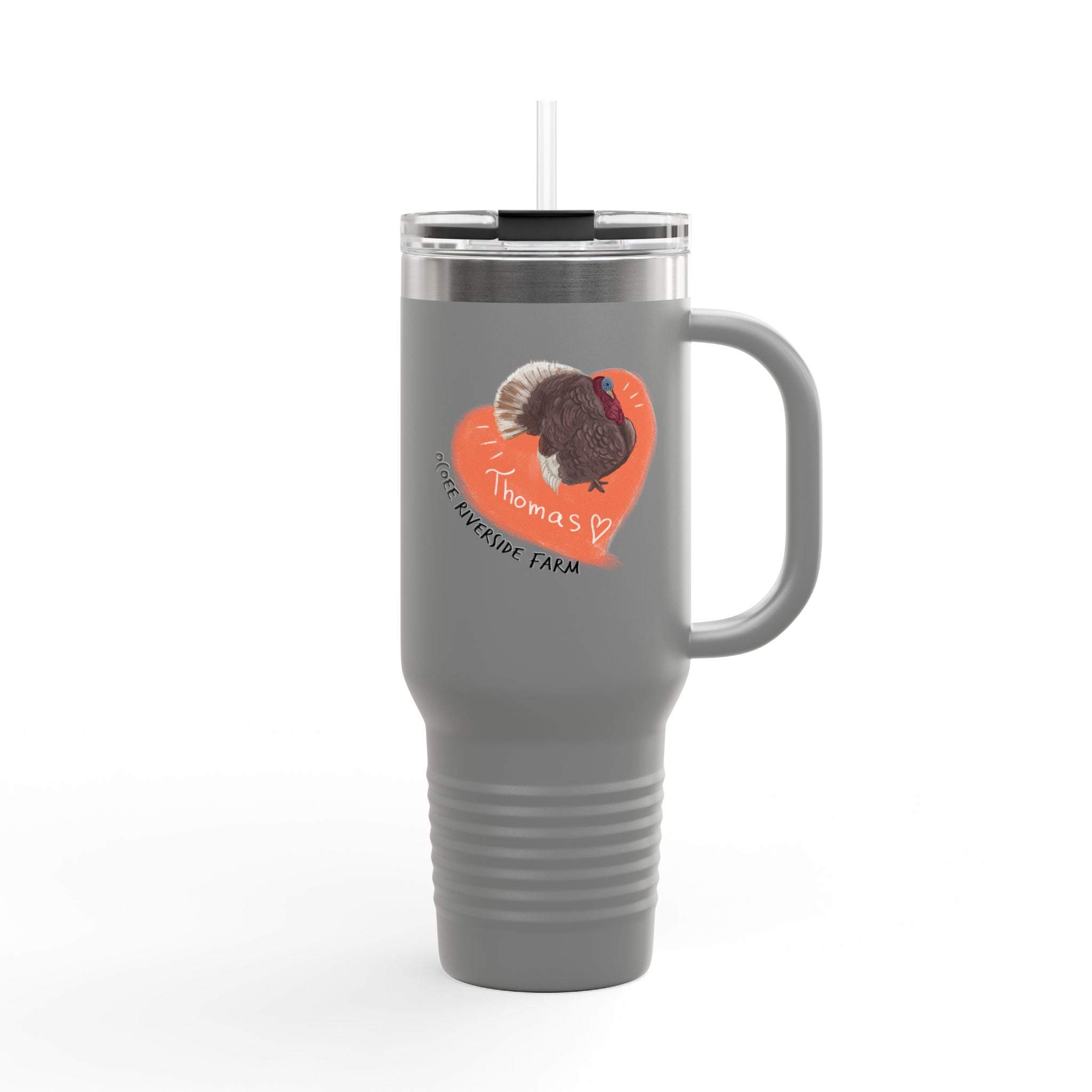 Cute Turkey Insulated Travel Mug - 40oz - Perfect for Adventure Lovers!
