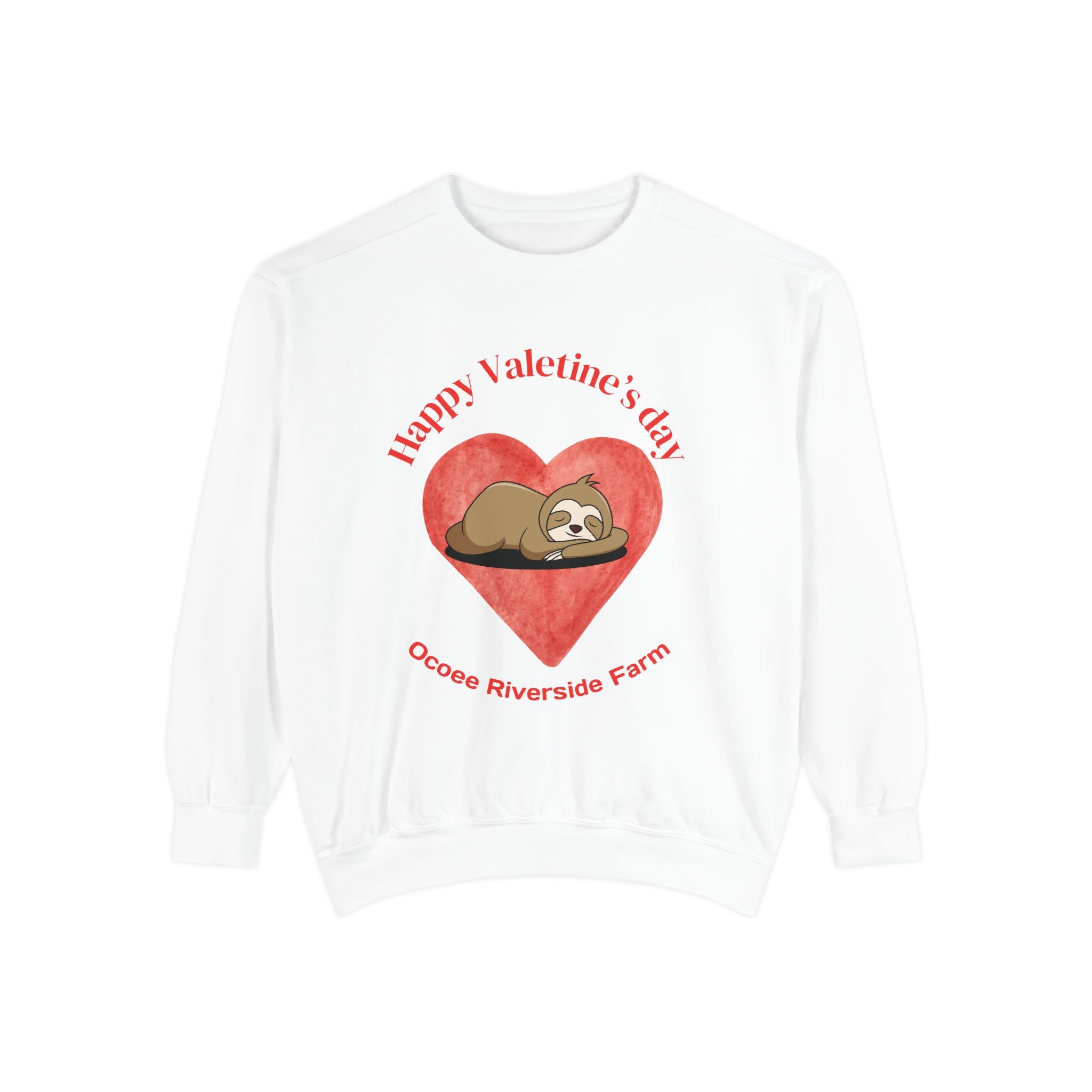 Sloth Hoodie - Valentine's Day Heart