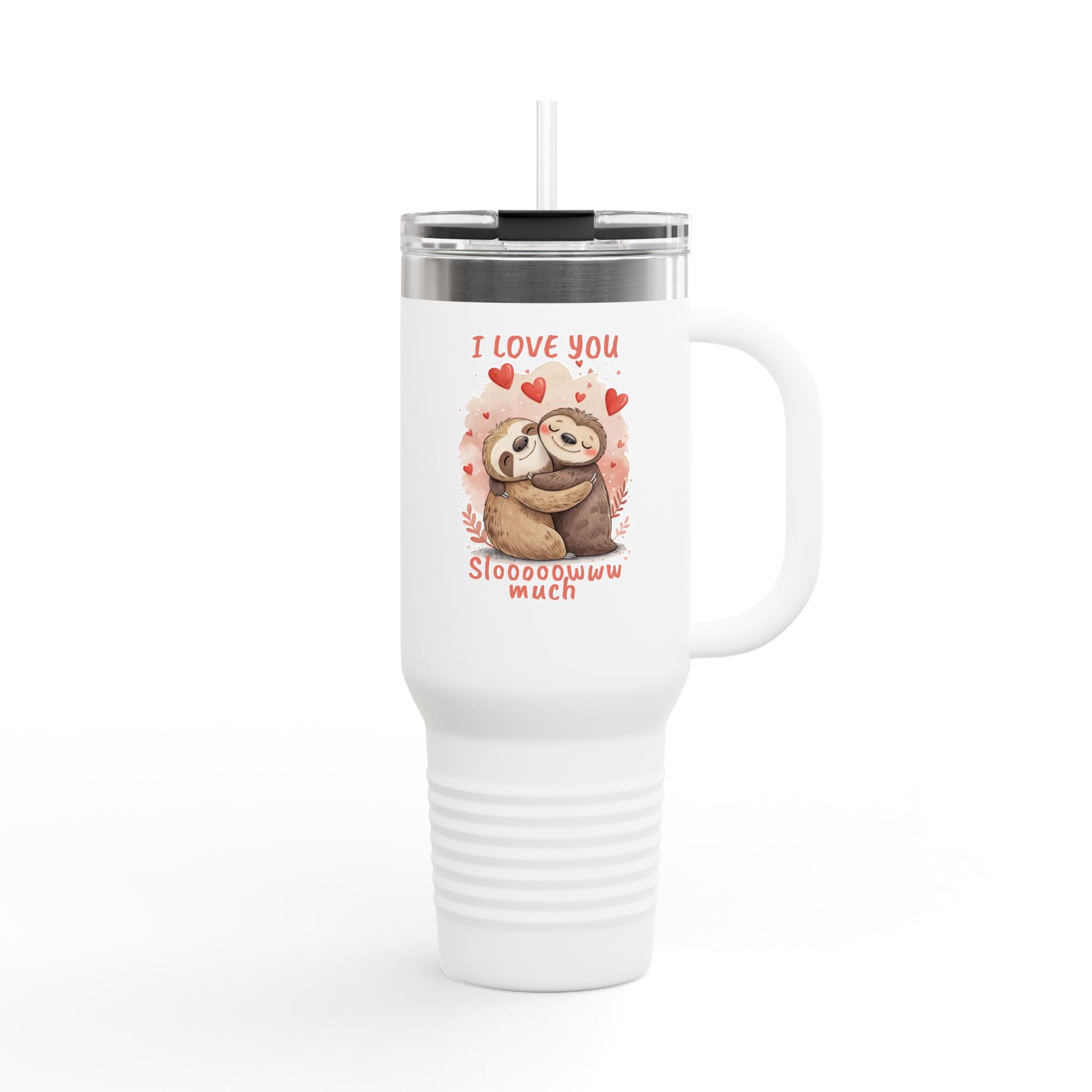 Cute Sloth Insulated Travel Mug - 40oz - Perfect Gift for Love & Adventure