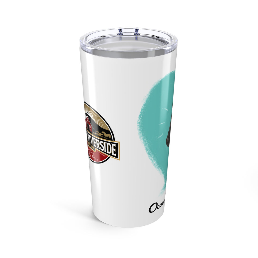 Custom 20oz Tumbler - Riverside Farm Zebra Design