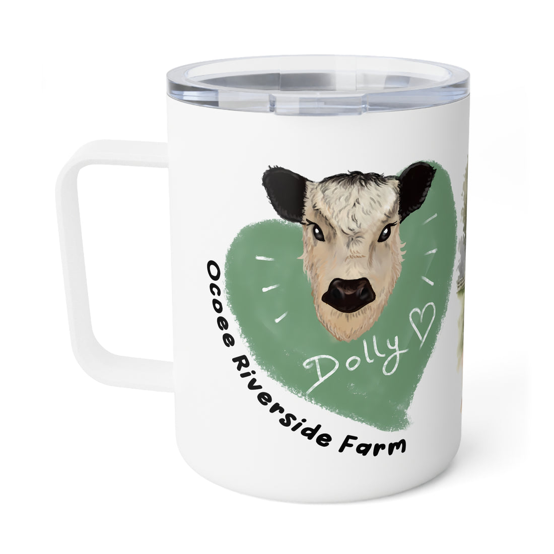 Rustic Farmhouse Insulated Coffee Mug - 10oz with Whimsical Artwork