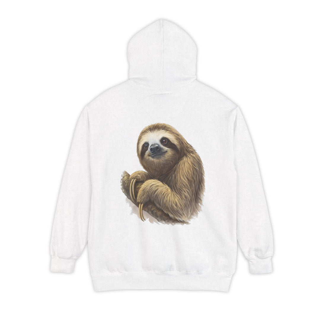 Cozy Sloth Hoodie - Unisex Garment-Dyed Sweatshirt for Nature Lovers