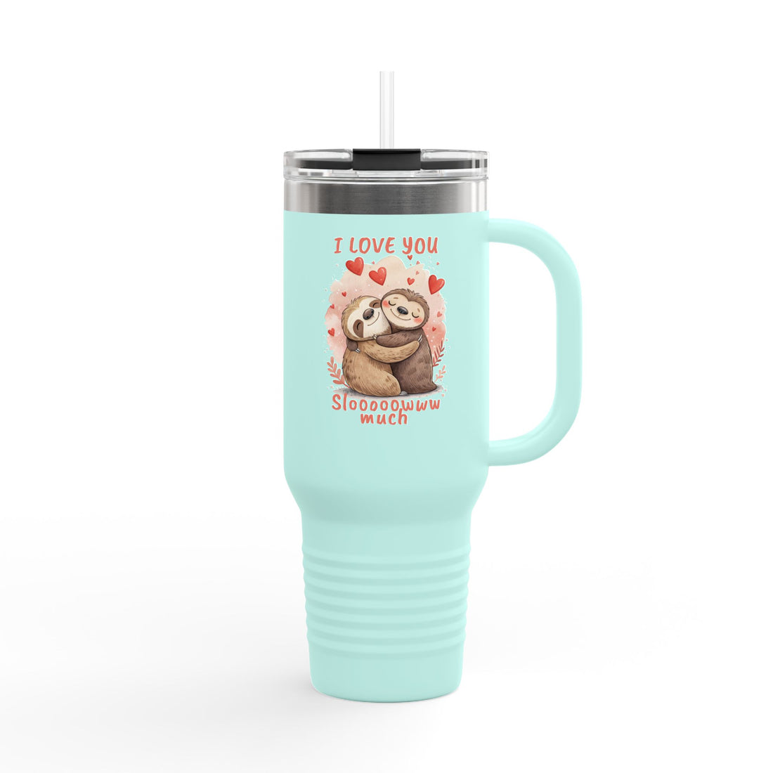 Cute Sloth Insulated Travel Mug - 40oz - Perfect Gift for Love & Adventure