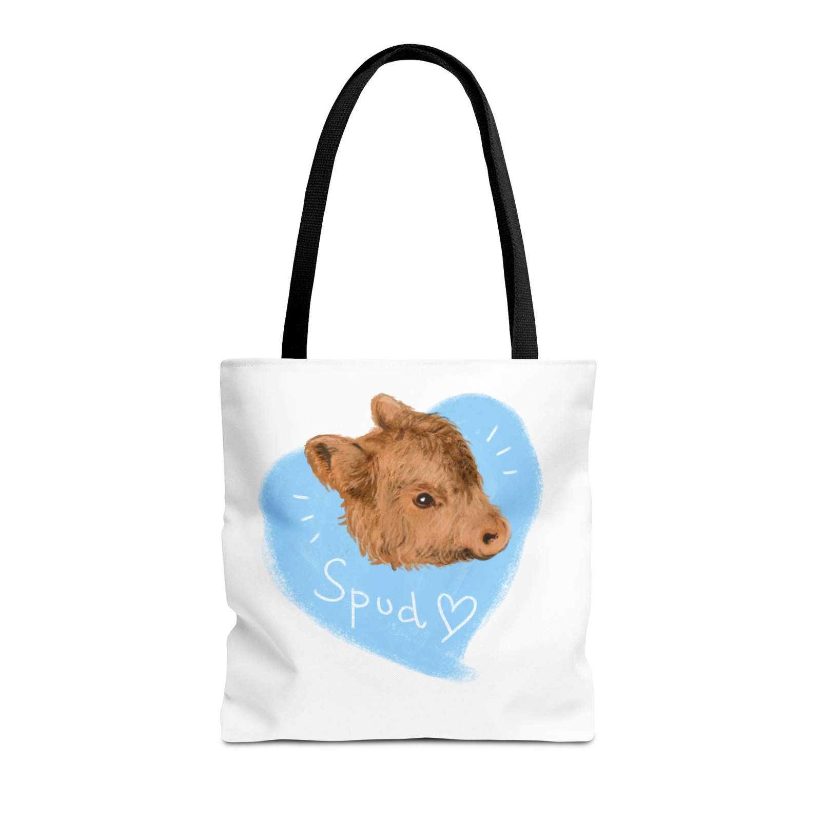 Adorable Spud Cow Tote Bag