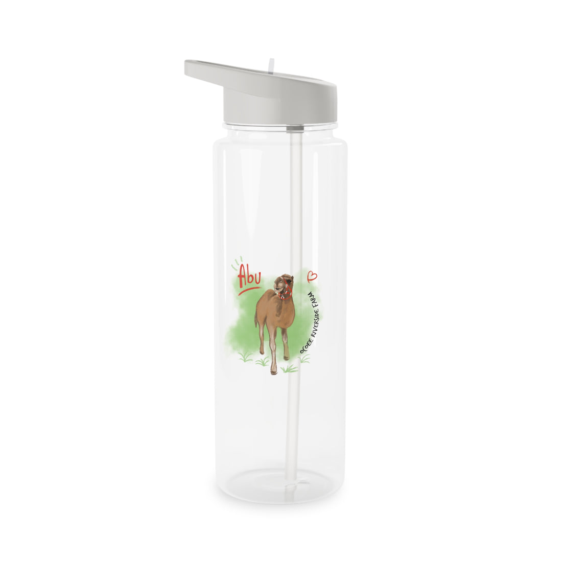 Cute Camel Farm Tritan Water Bottle with Straw