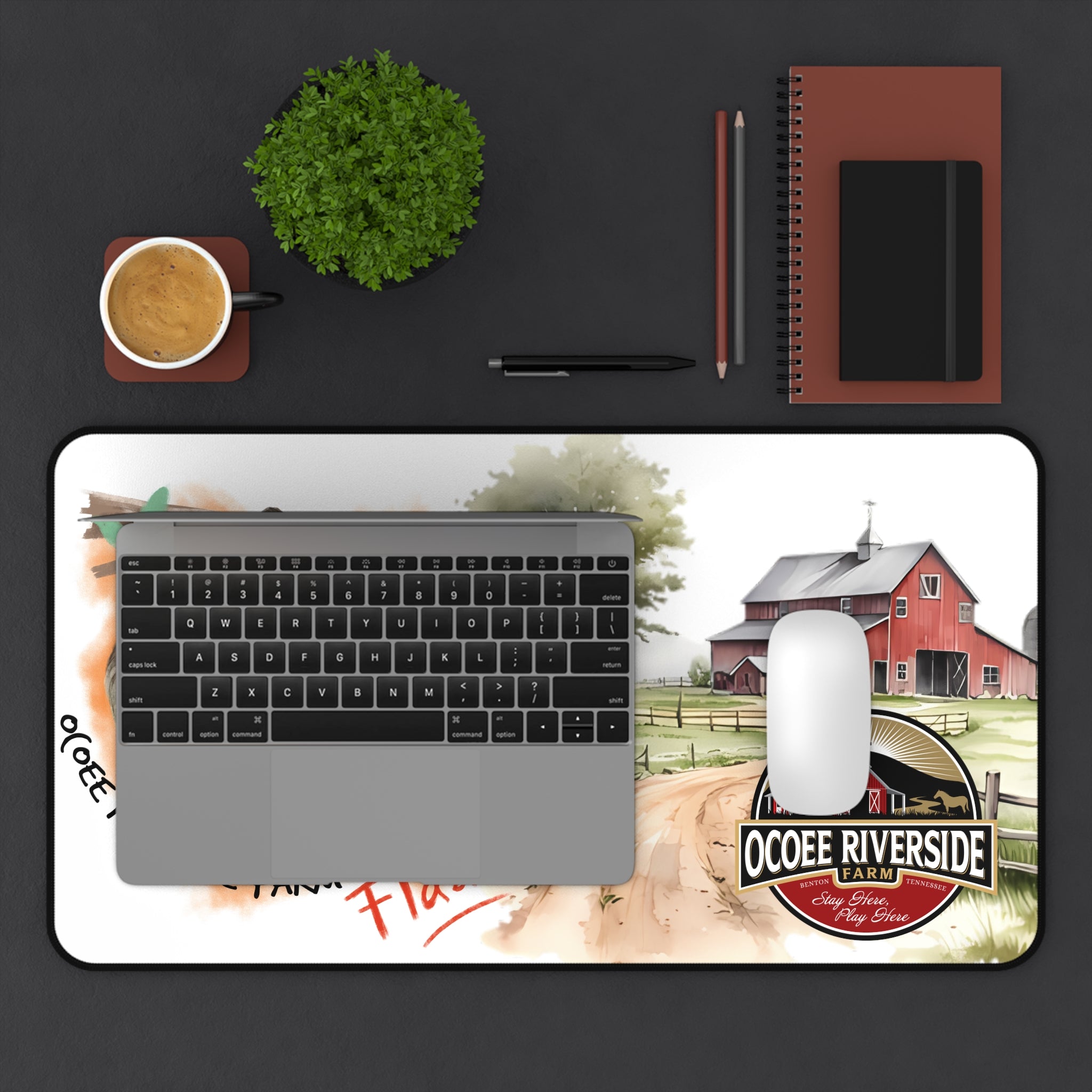 Animal Farm Custom Ocoee Riverside Farm Desk Mat Design