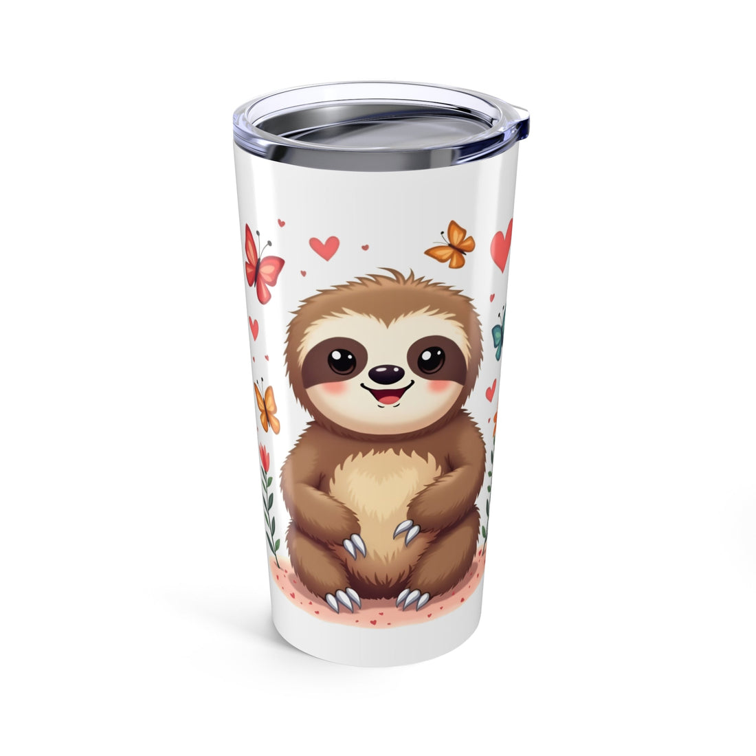Sloth & Butterflies 20oz Tumbler