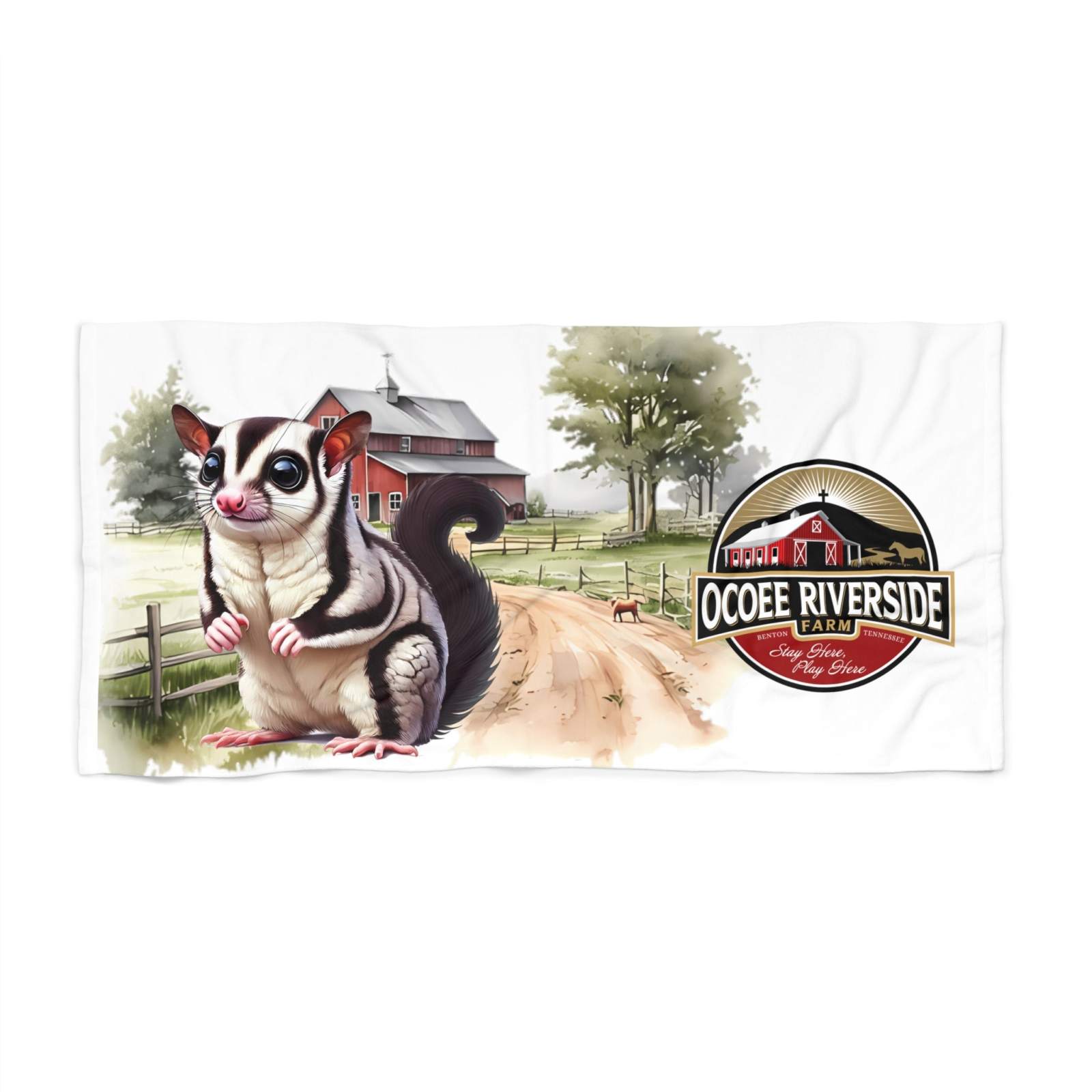 Ocoee Riverside Farm Sugar Glider Beach Towel
