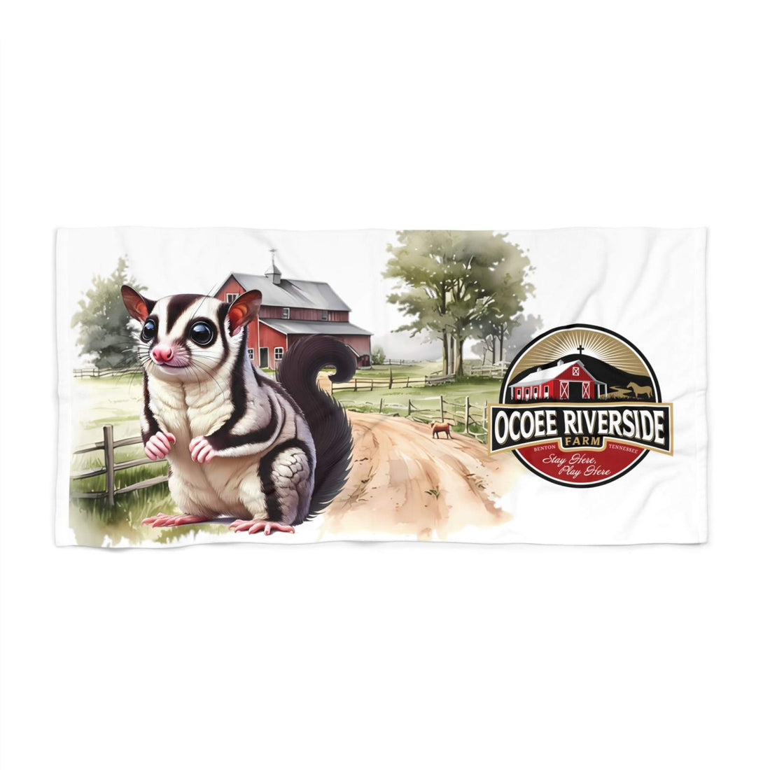 Ocoee Riverside Farm Sugar Glider Beach Towel