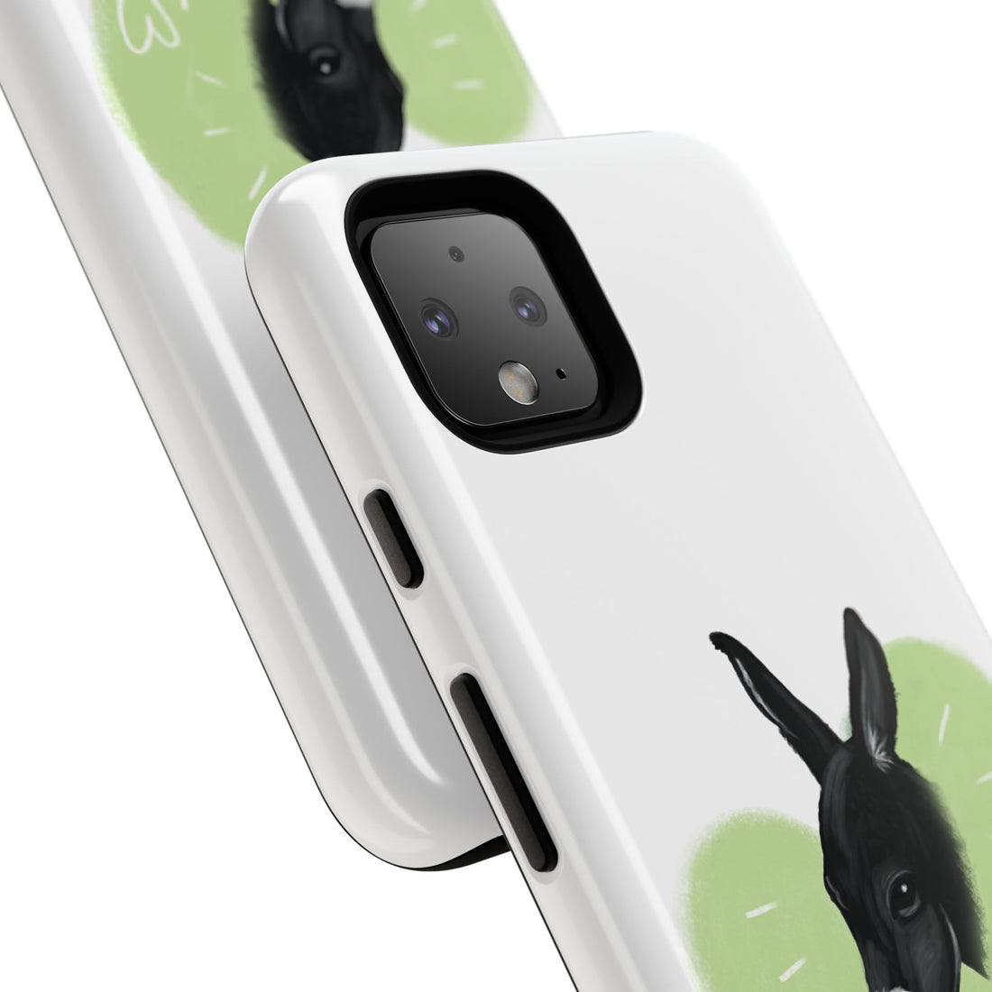 A donkey featuring the words "Black Jack" prominently displayed on its side at Ocoee Riverside Farm Phone Case