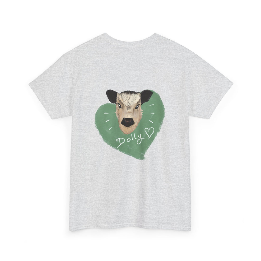 Dolly Cow Unisex Heavy Cotton Tee - Cute Farm Animal Graphic T-Shirt