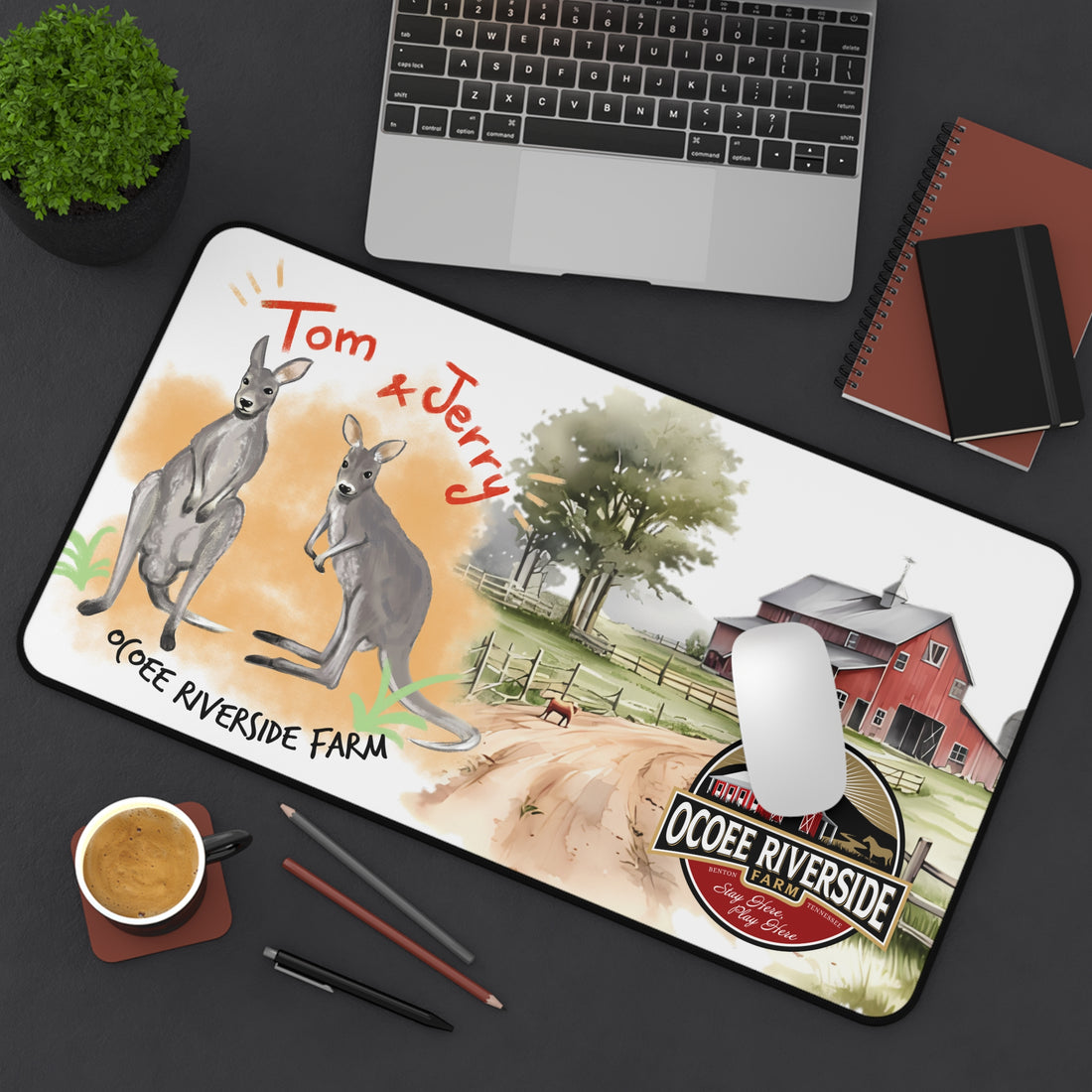 Animal Farm Custom Ocoee Riverside Farm Desk Mat Design