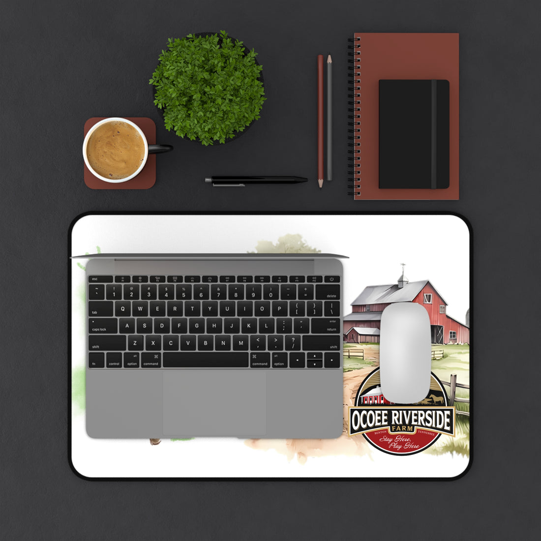 Animal Farm Custom Ocoee Riverside Farm Desk Mat Design
