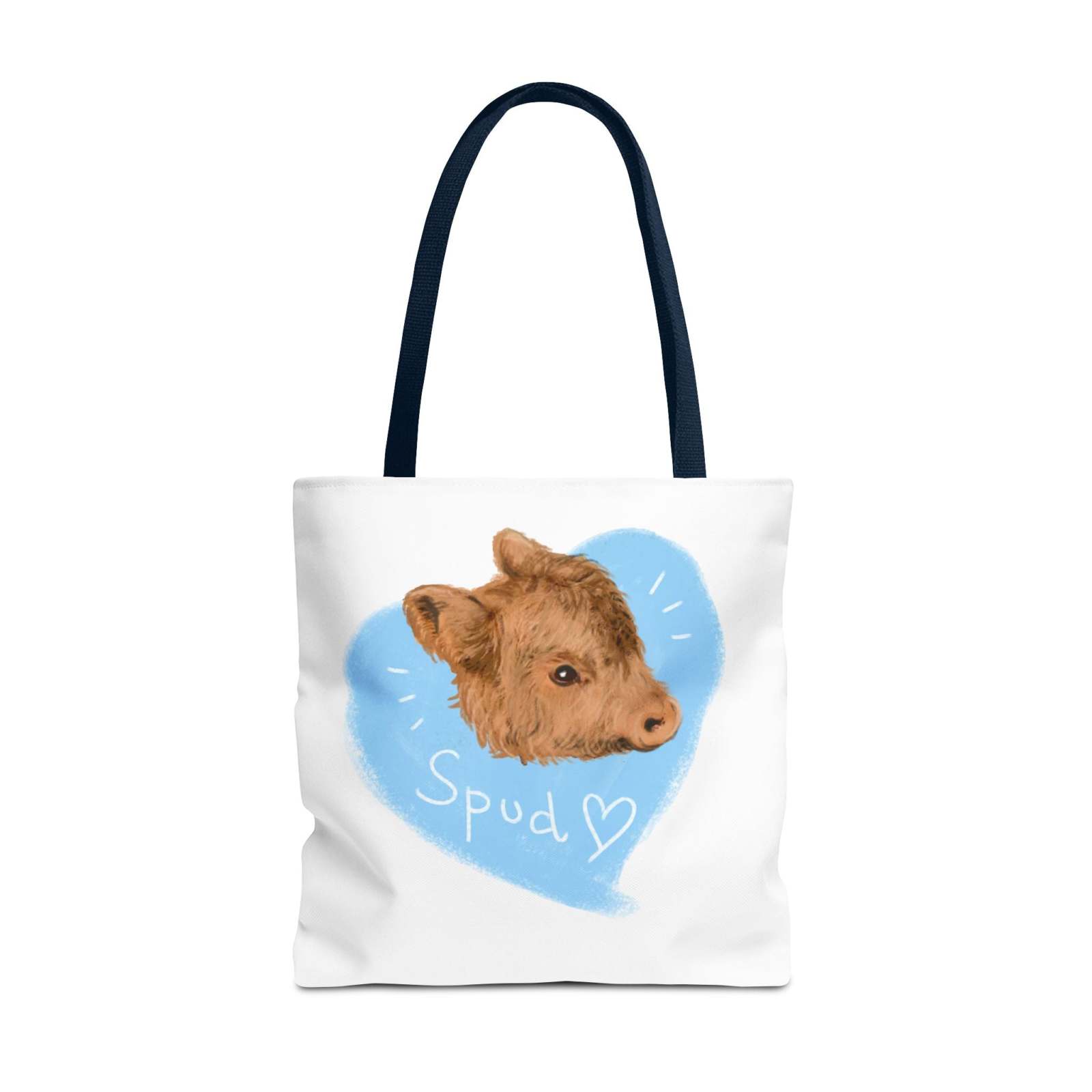Adorable Spud Cow Tote Bag