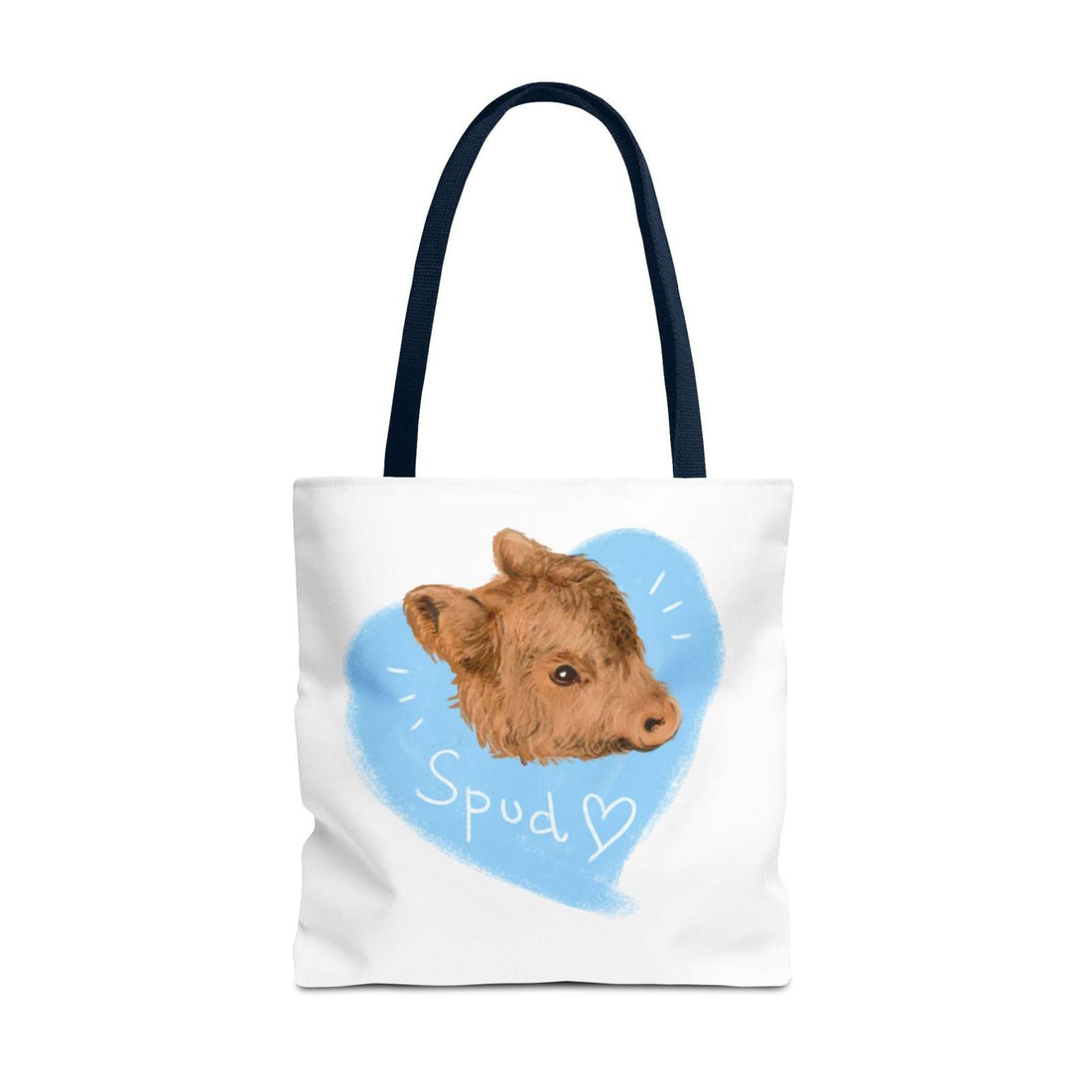 Adorable Spud Cow Tote Bag