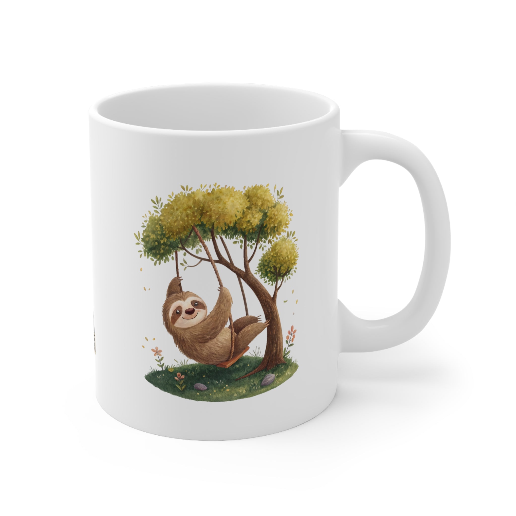Whimsical Sloth Ceramic Coffee Mug | 11oz & 15oz | Perfect for Nature Lovers & Relaxation