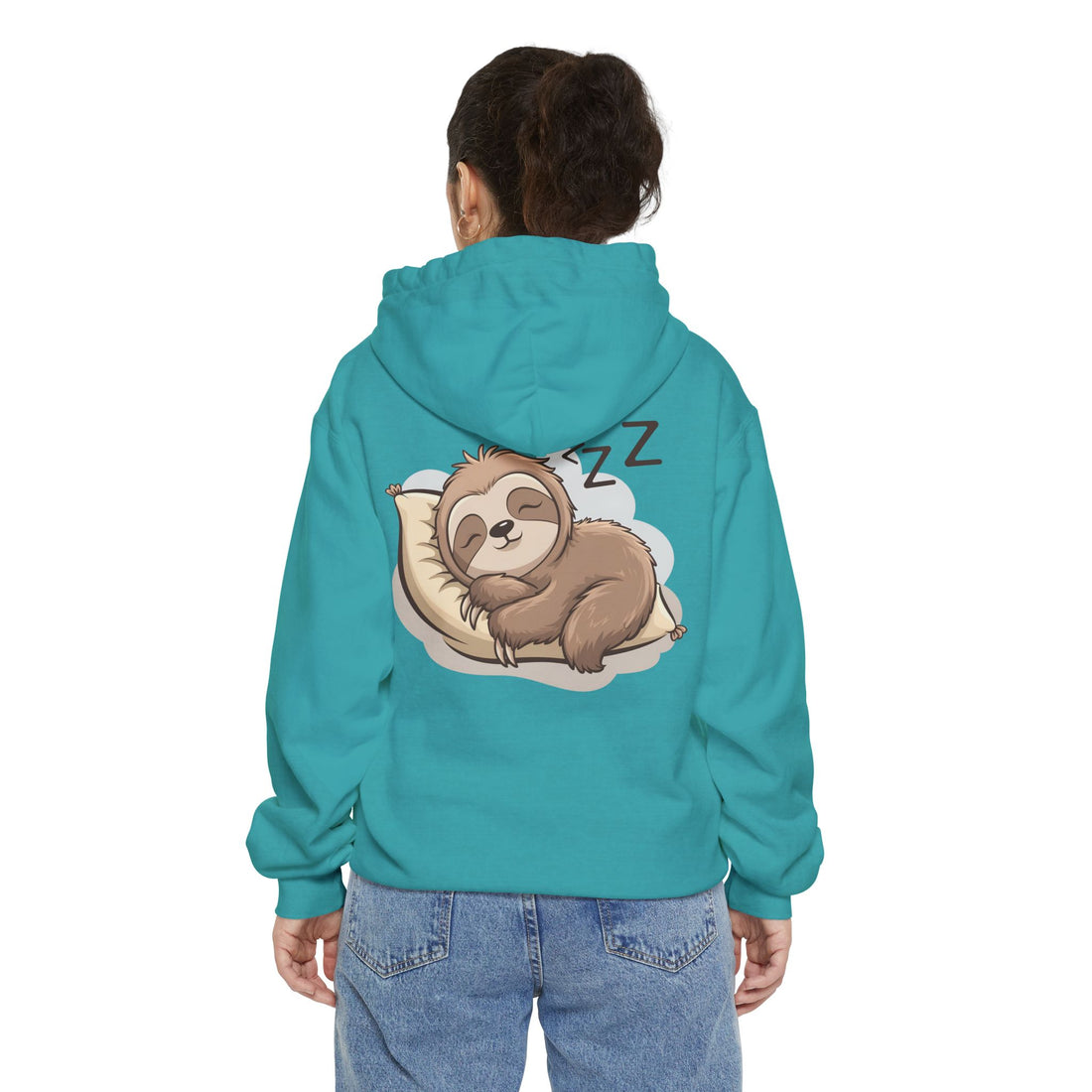 Cozy Sloth Hoodie - Unisex Garment-Dyed Comfort