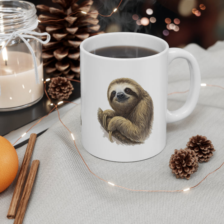 Cute Sloth Ceramic Coffee Mug – 11oz & 15oz Options – Perfect Gift for Animal Lovers