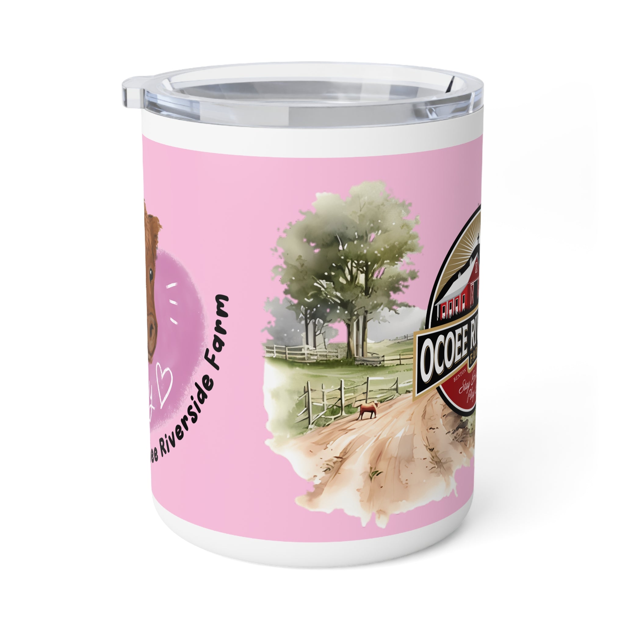 Rustic Insulated Coffee Mug | 10oz Mug with Farmhouse Design for Country Lovers