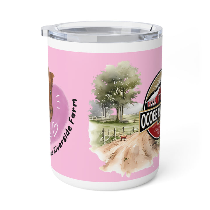 Rustic Insulated Coffee Mug | 10oz Mug with Farmhouse Design for Country Lovers