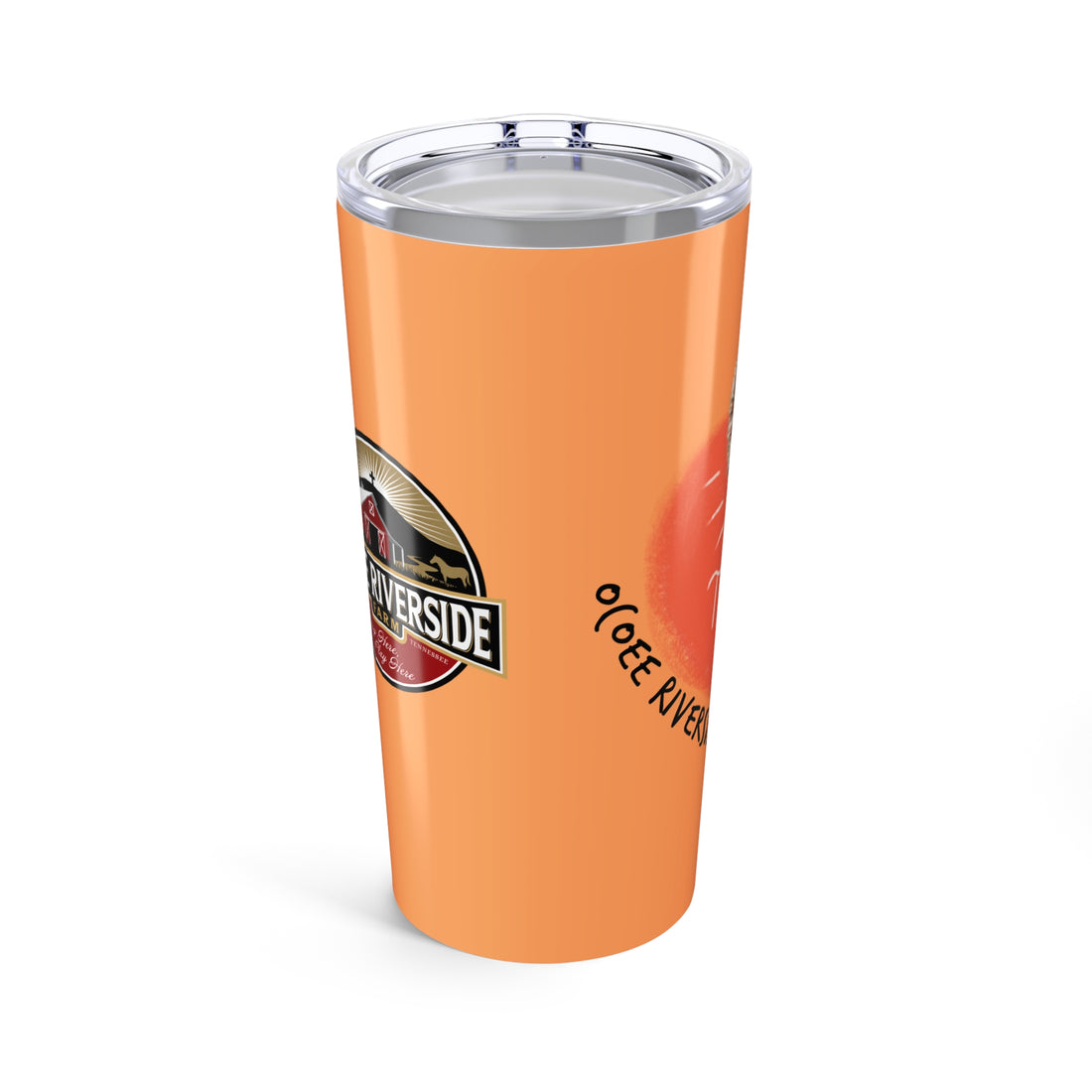 Custom 20oz Tumbler - Riverside Farm Cute Turkey Design