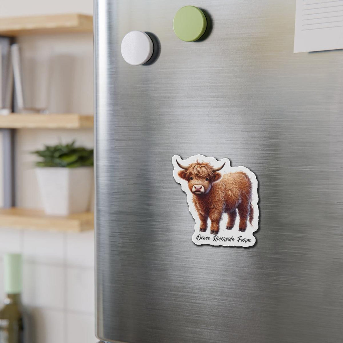 Highland Cow Die-Cut Magnet