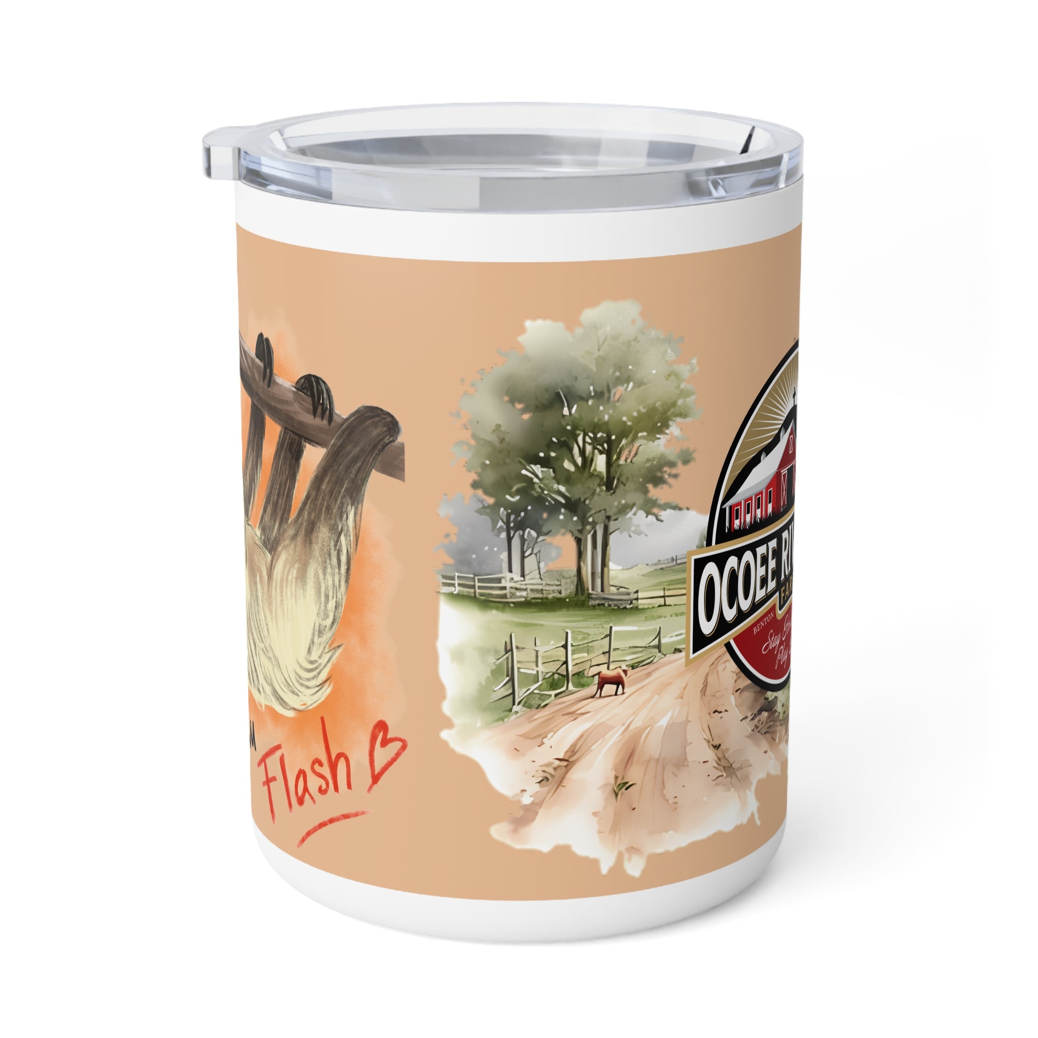 Rustic Insulated Coffee Mug | 10oz Mug with Farmhouse Design for Country Lovers