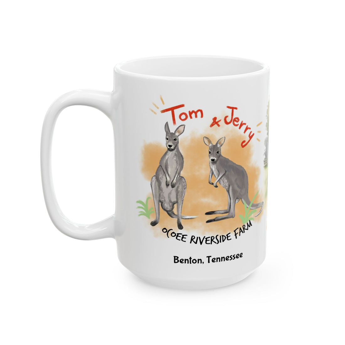 Cute Kangaroo Ceramic Mug | Perfect Gift for Animal Lovers