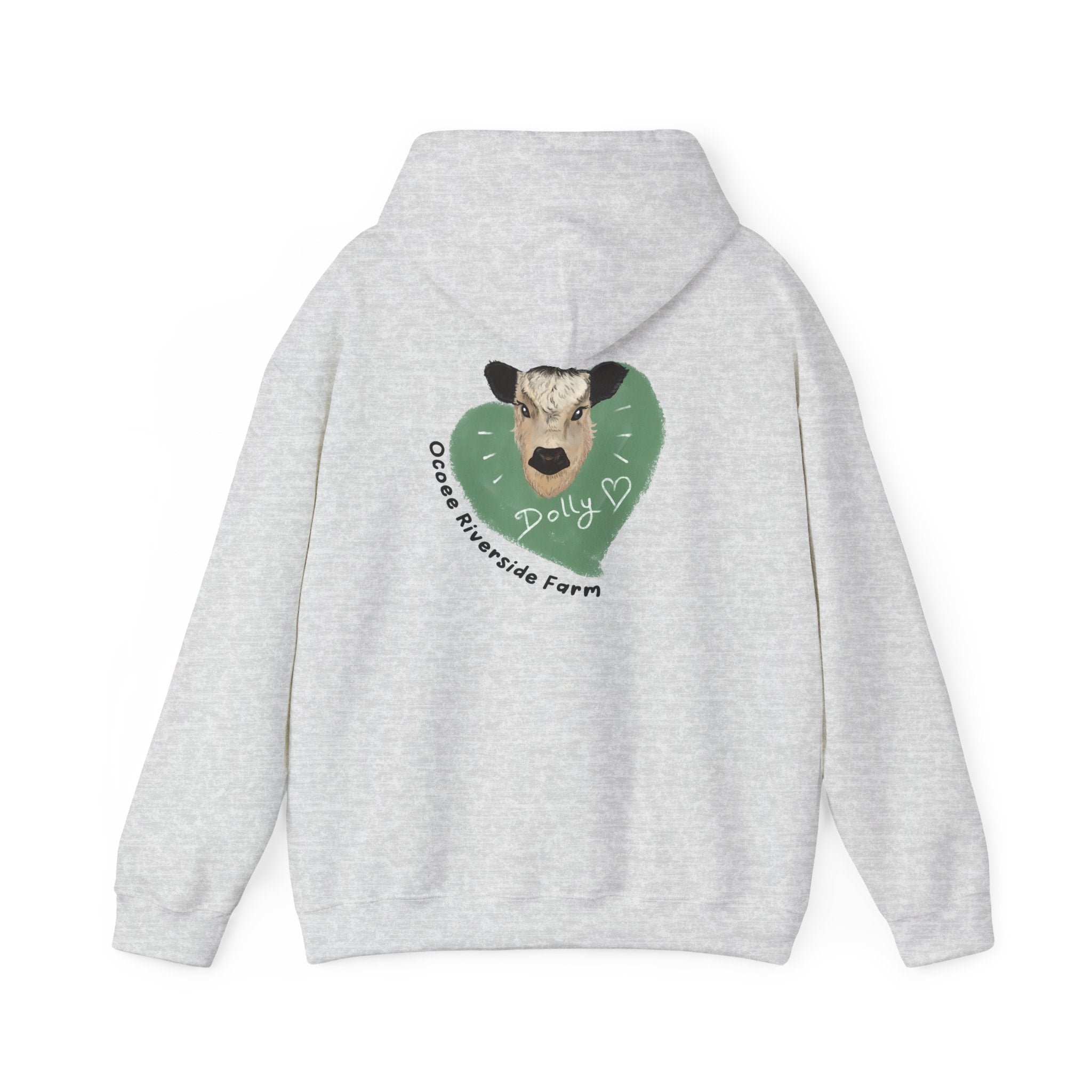 Dolly the Cow Unisex Hoodie - Cozy Riverside Farm Sweatshirt