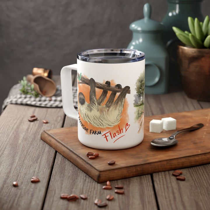 Rustic Insulated Coffee Mug | 10oz Mug with Farmhouse Design for Country Lovers