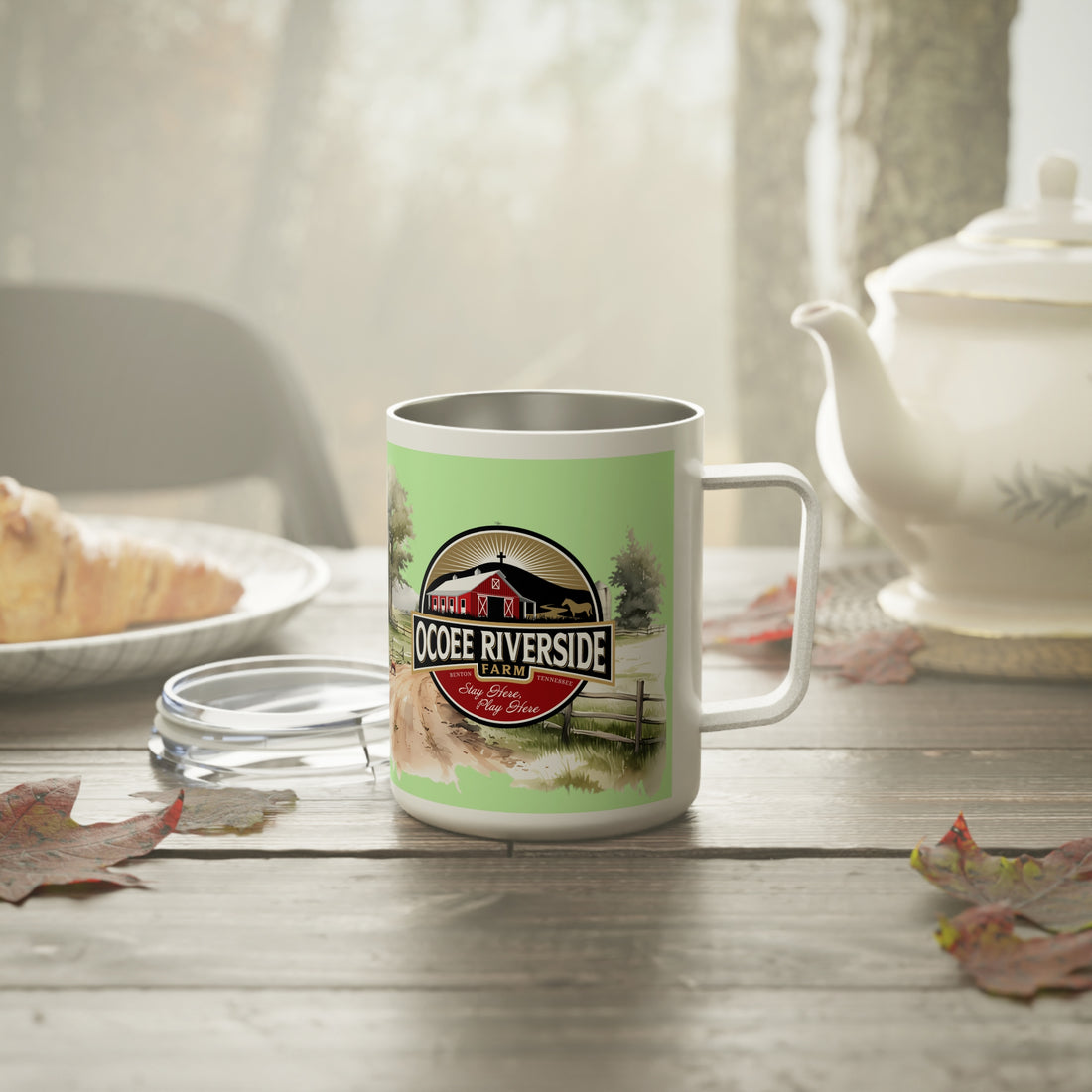 Rustic Insulated Coffee Mug | 10oz Mug with Farmhouse Design for Country Lovers