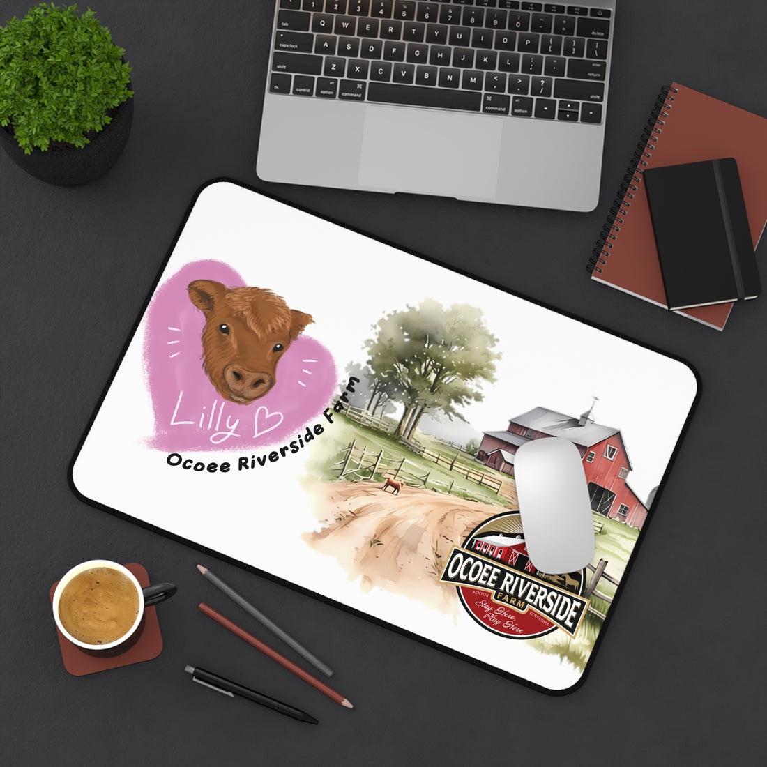Animal Farm Custom Ocoee Riverside Farm Desk Mat Design