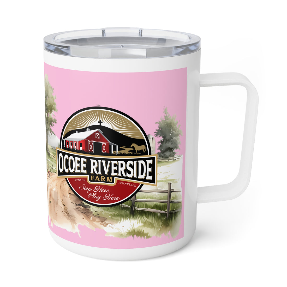 Rustic Insulated Coffee Mug | 10oz Mug with Farmhouse Design for Country Lovers