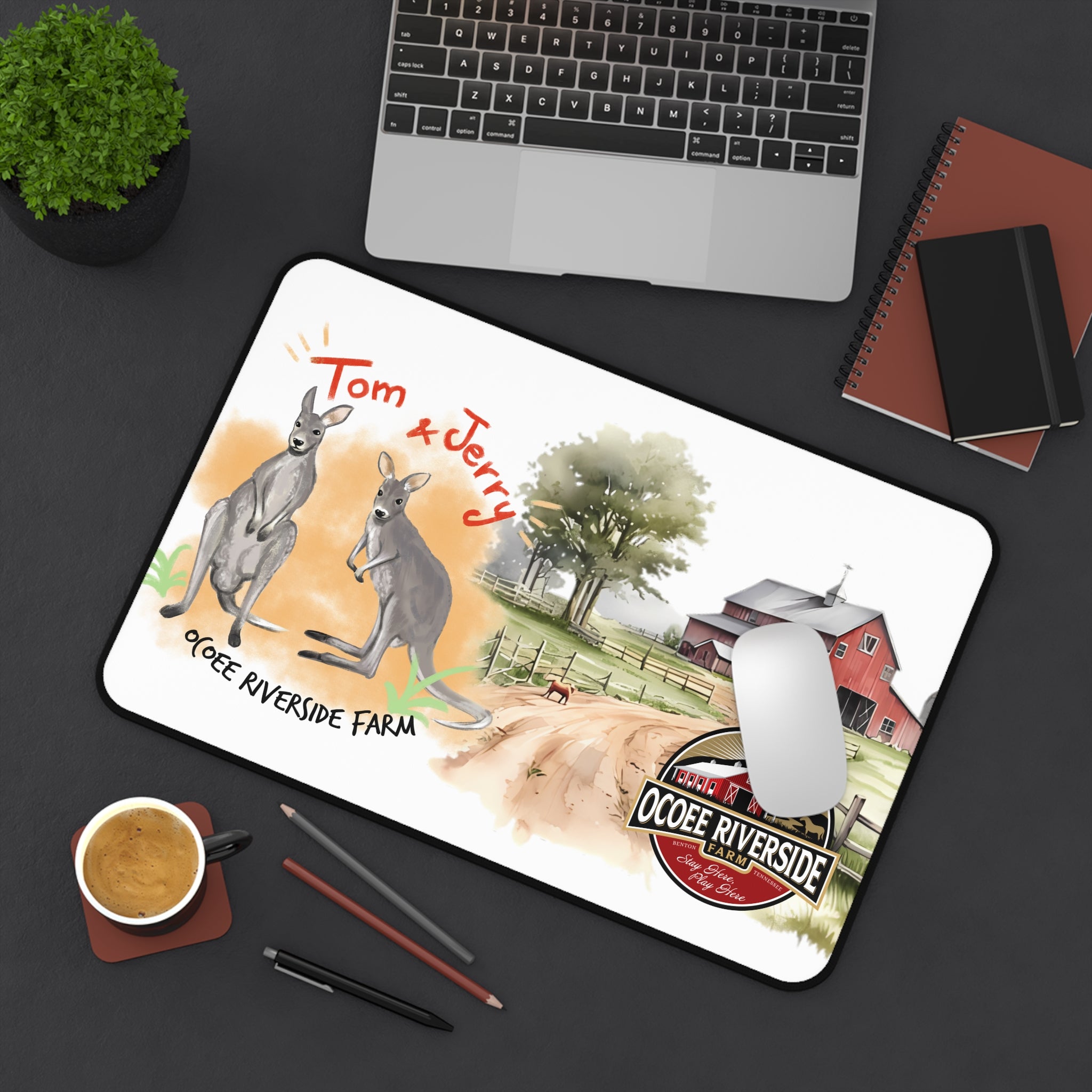 Animal Farm Custom Ocoee Riverside Farm Desk Mat Design