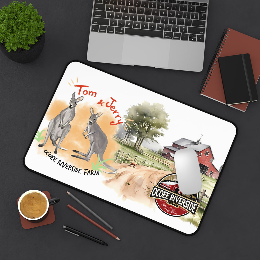 Animal Farm Custom Ocoee Riverside Farm Desk Mat Design